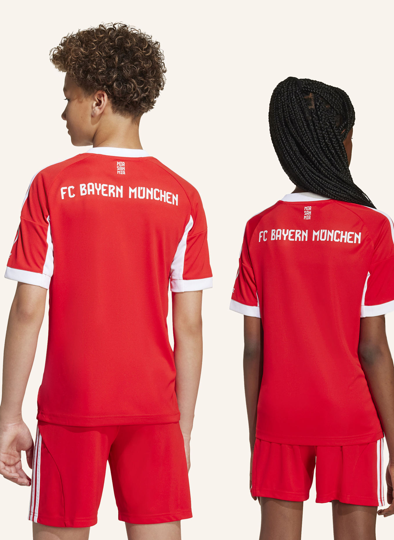 adidas FC BAYERN MÜNCHEN 25/26 KIDS HEIMTRIKOT: ROT