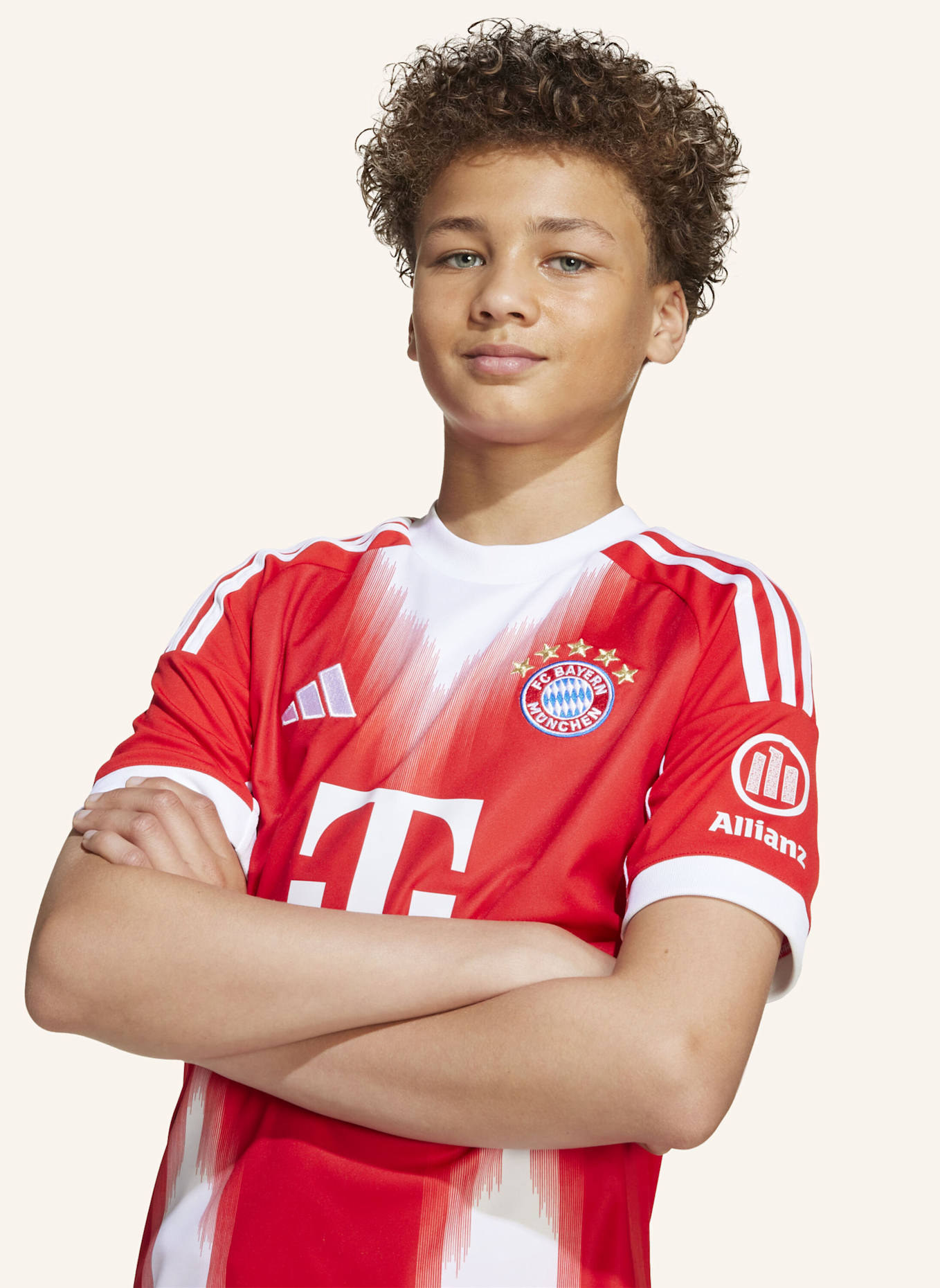 adidas FC BAYERN MÜNCHEN 25/26 KIDS HEIMTRIKOT: ROT