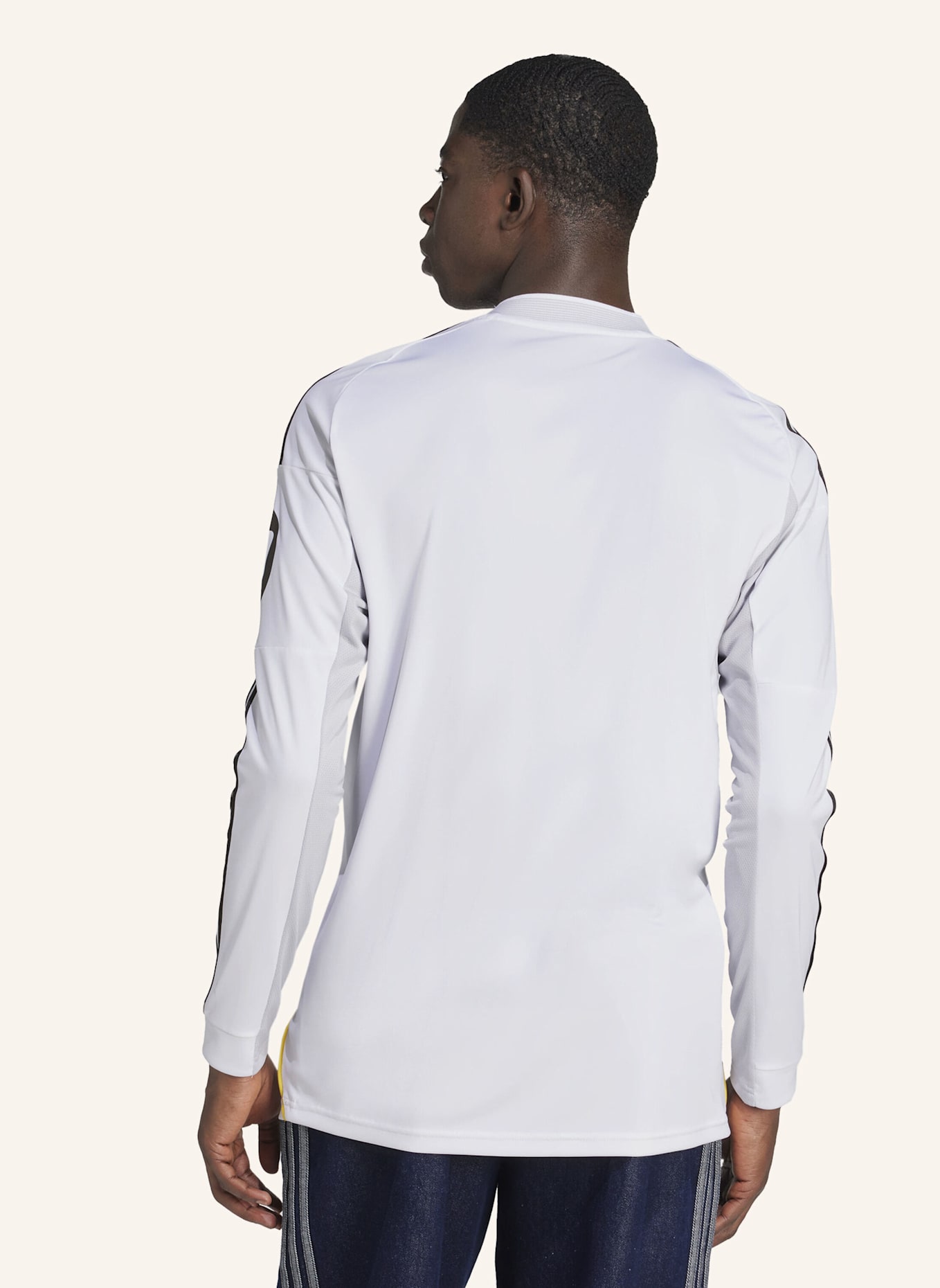 adidas REAL MADRID 25/26 LONG SLEEVE HEIMTRIKOT: WEISS