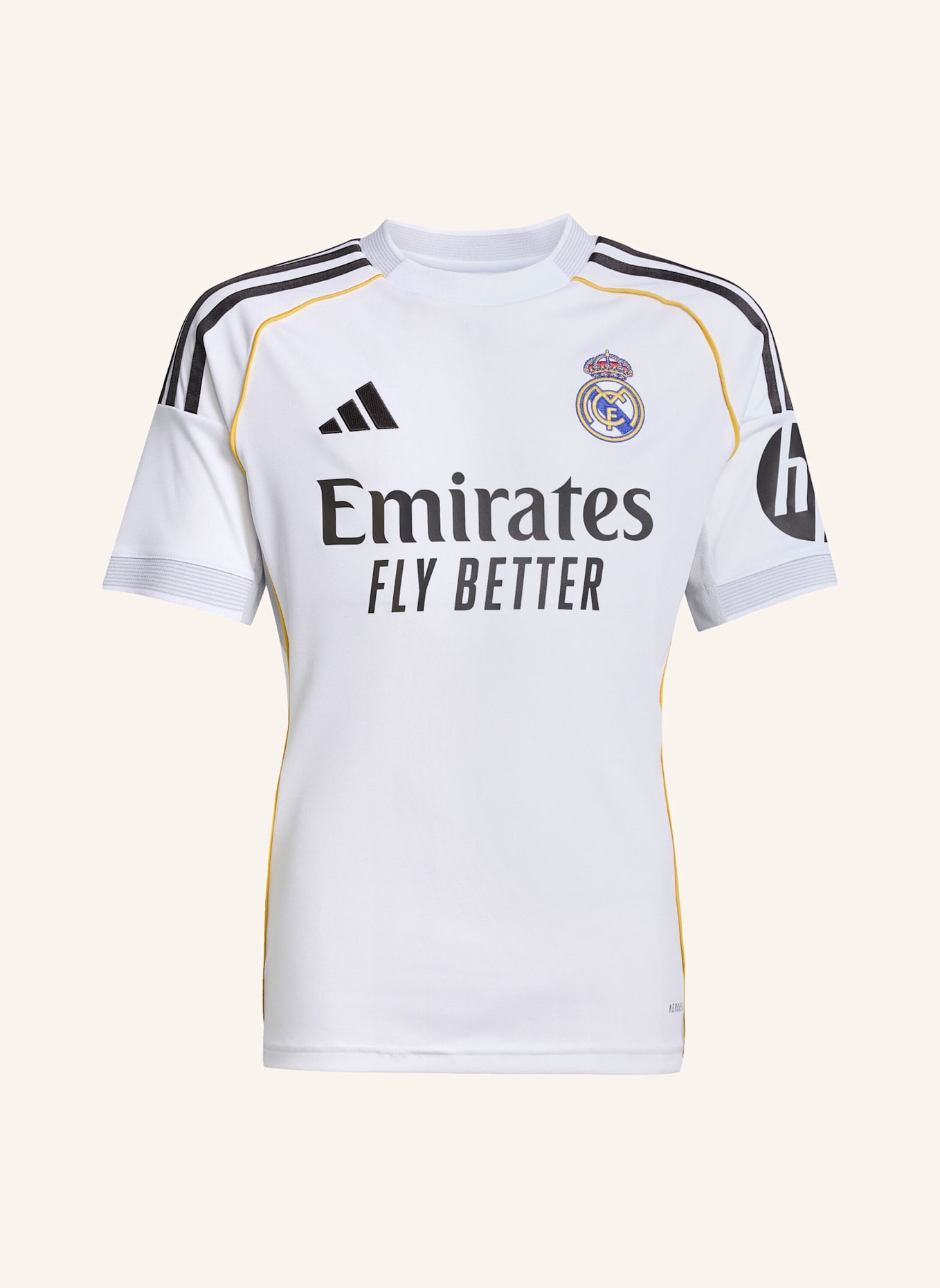 adidas REAL MADRID 25/26 KIDS HEIMTRIKOT: WEISS