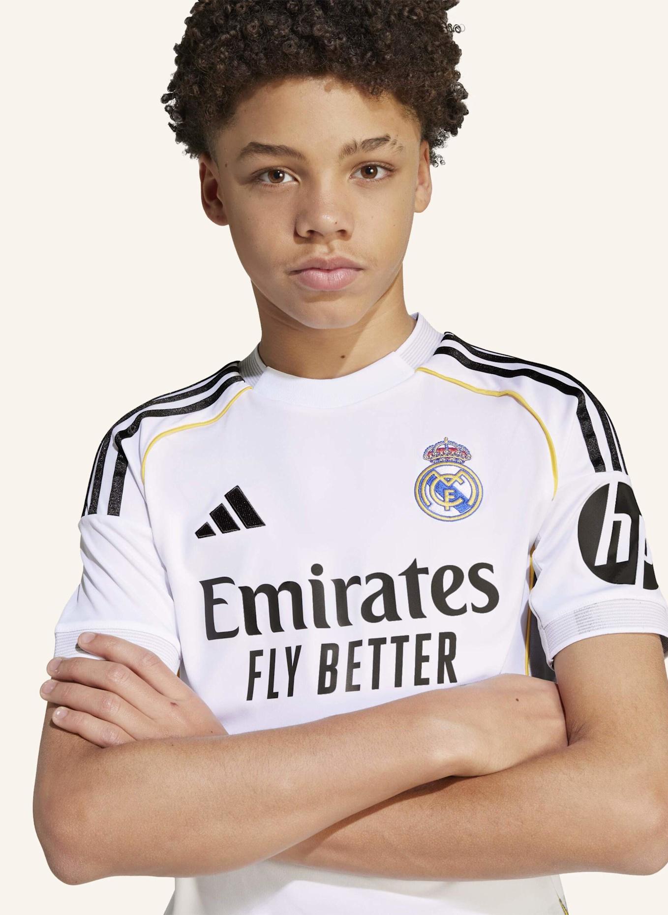 adidas REAL MADRID 25/26 KIDS HEIMTRIKOT: WEISS