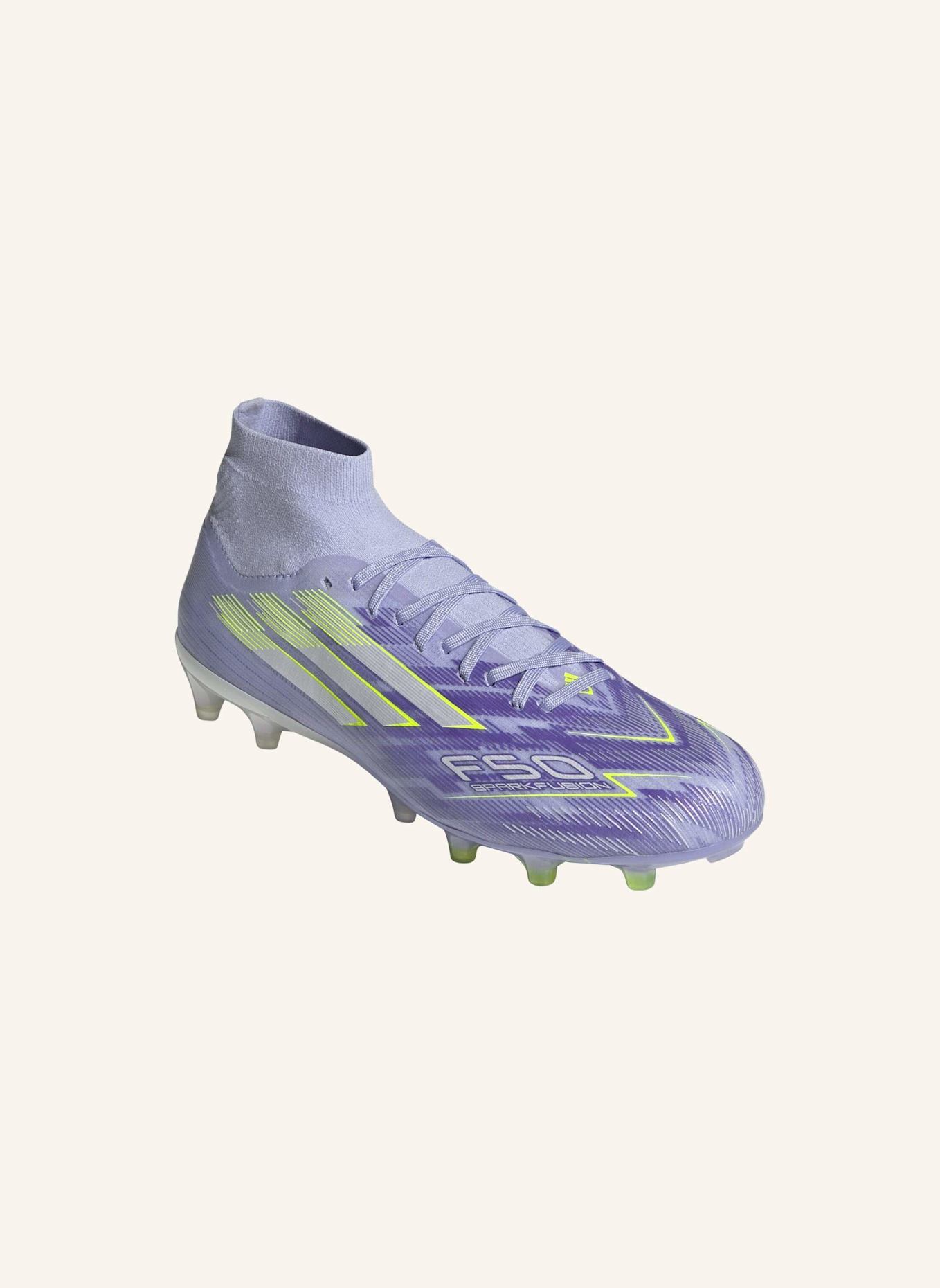 adidas F50 SPARKFUSION PRO FUSSBALLSCHUHE FÜR FESTE BÖDEN/KUNSTRASEN: LILA/ GELB