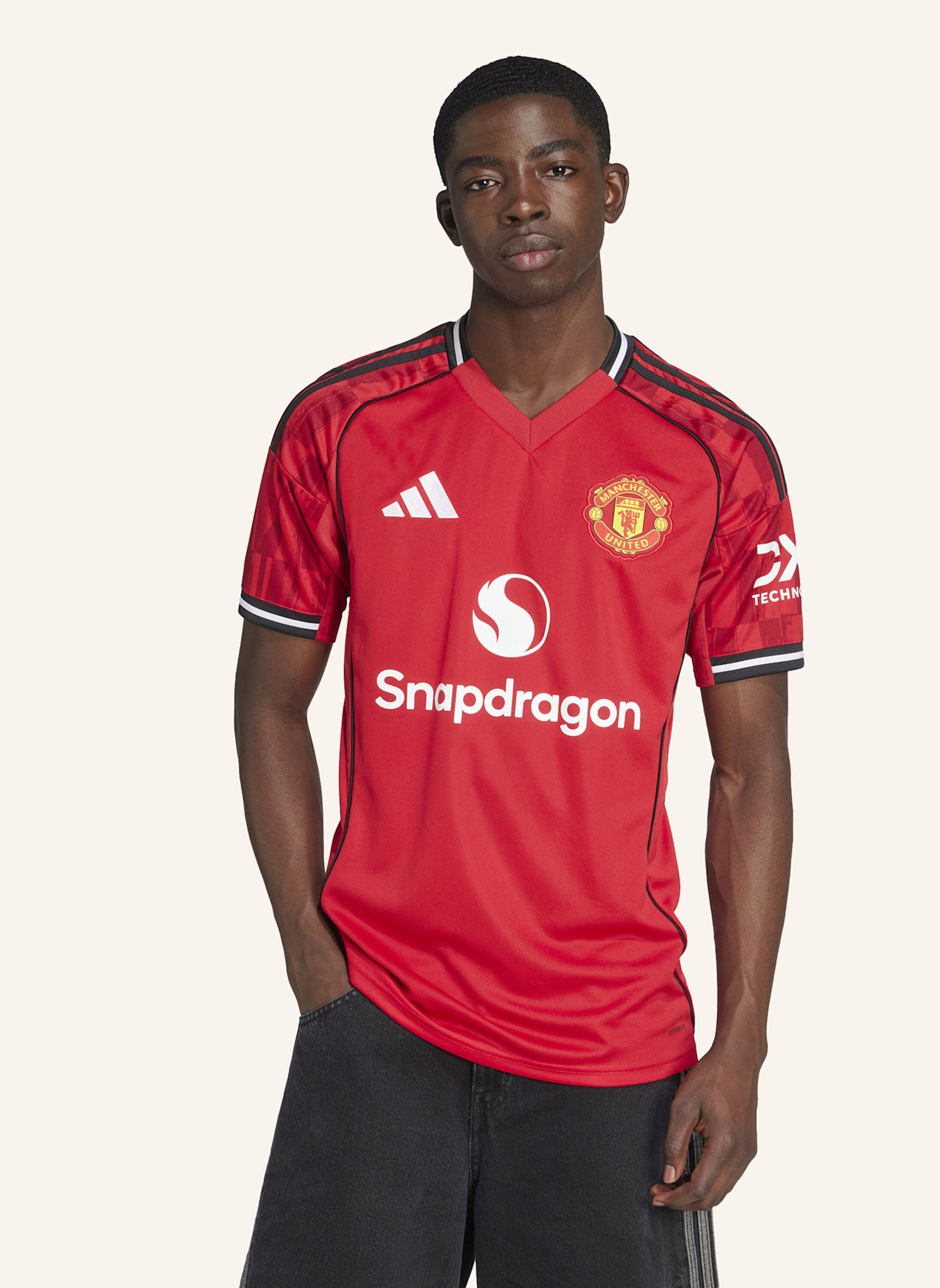 adidas MANCHESTER UNITED 25/26 HEIMTRIKOT: ROT