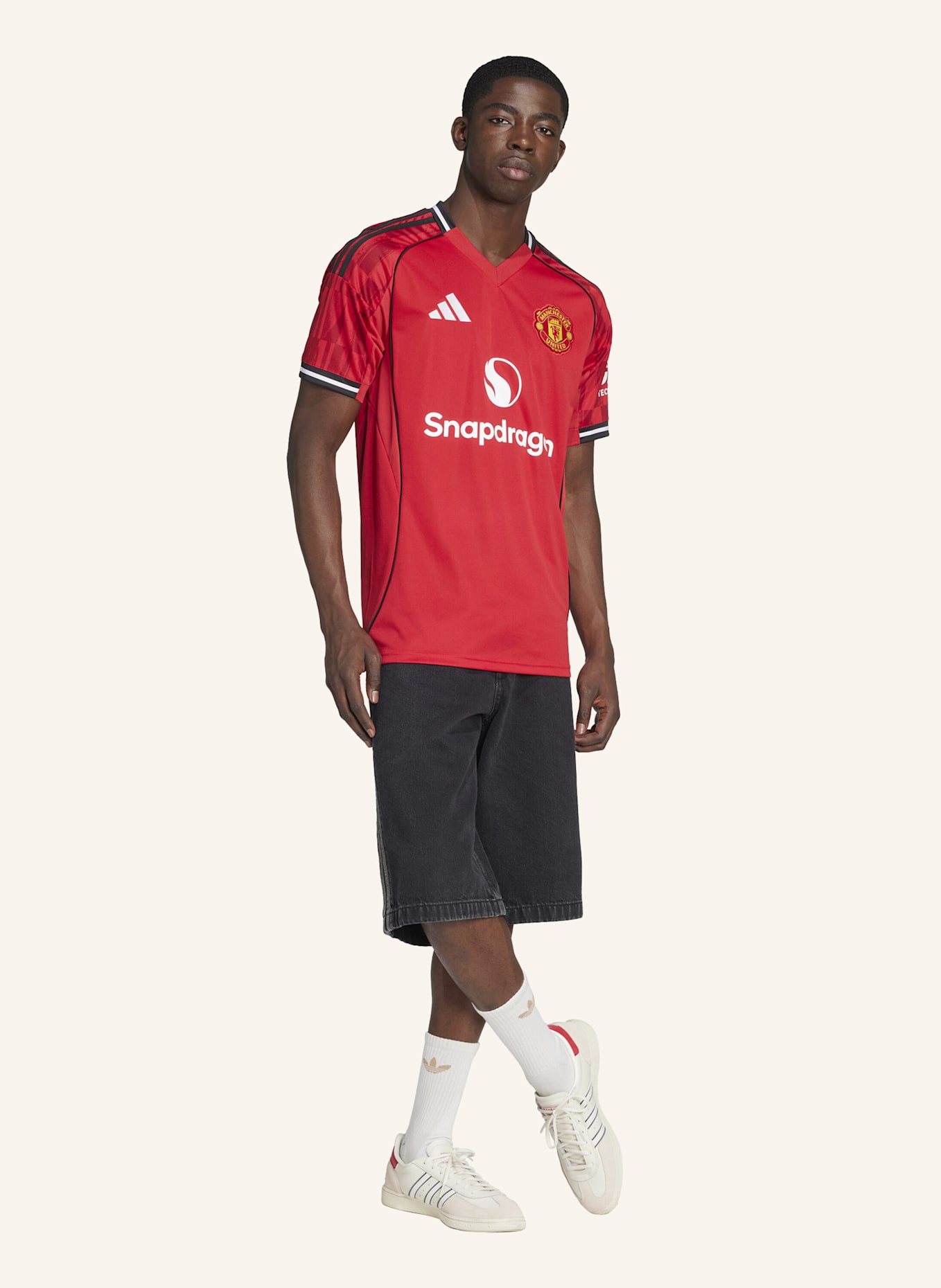 adidas MANCHESTER UNITED 25/26 HEIMTRIKOT: ROT