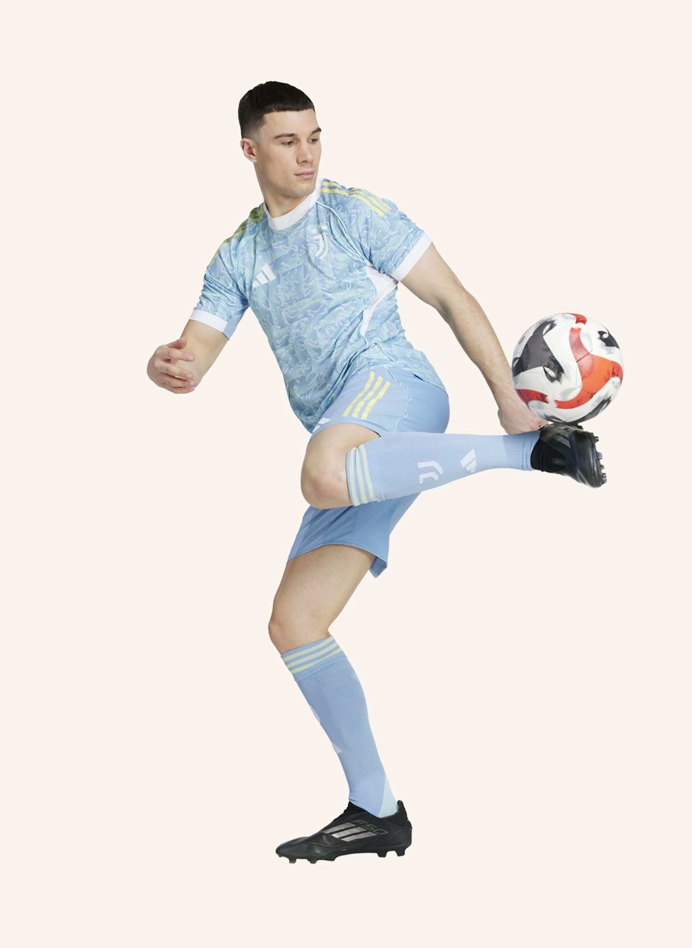 adidas JUVENTUS TURIN 25/26 AUSWÄRTSTRIKOT AUTHENTIC: BLAU