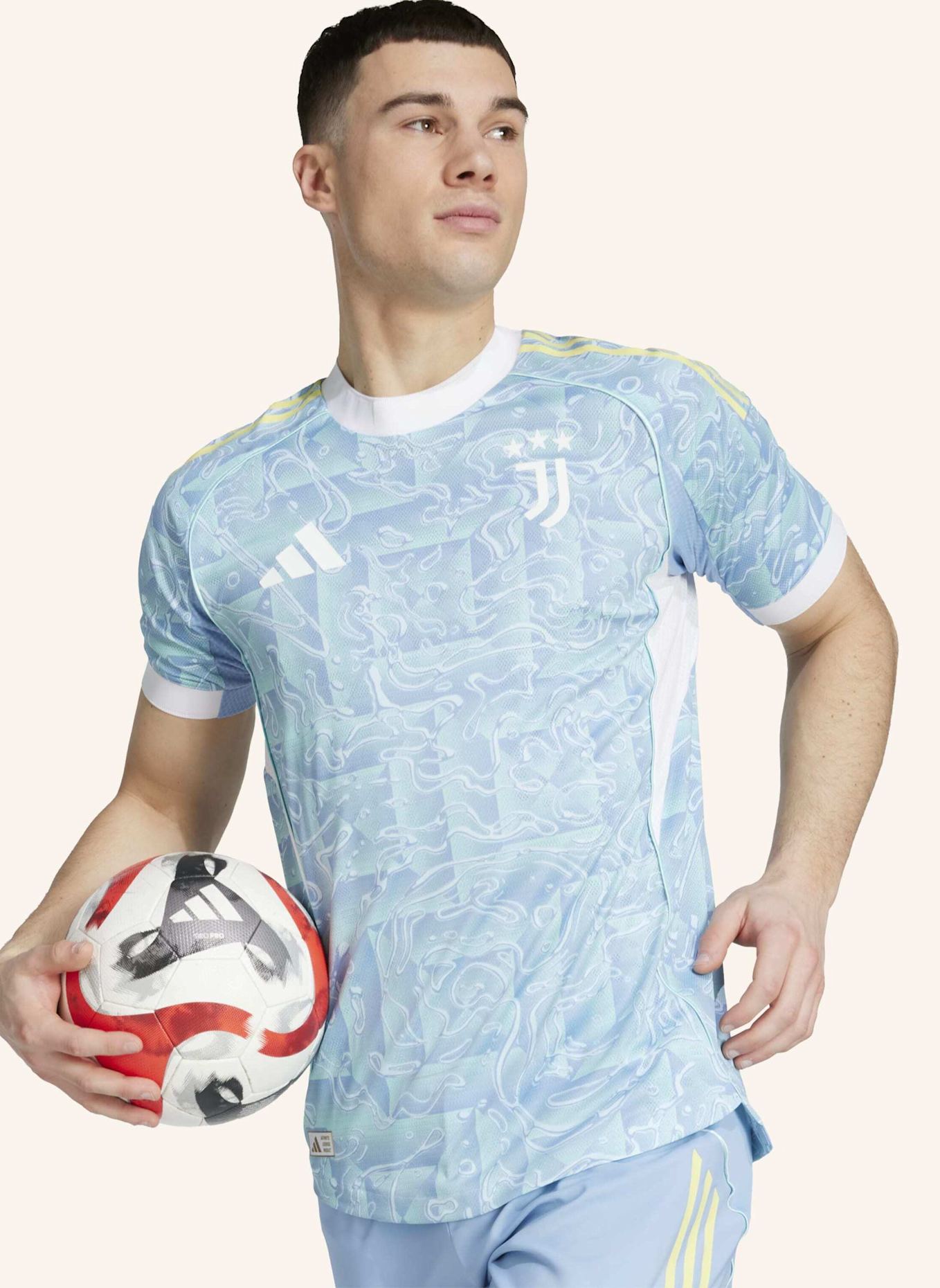 adidas JUVENTUS TURIN 25/26 AUSWÄRTSTRIKOT AUTHENTIC: BLAU