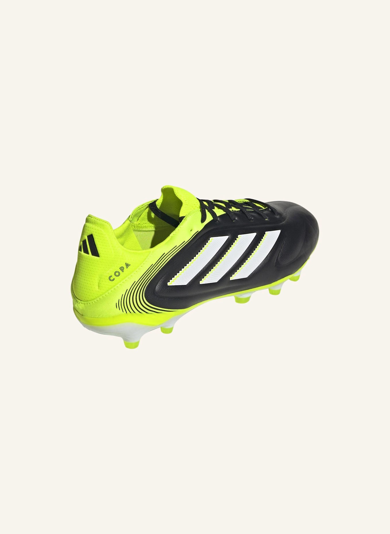 adidas COPA PURE 3 PRO FESTE BÖDEN FUSSBALLSCHUHE: SCHWARZ/ WEISS/ GELB