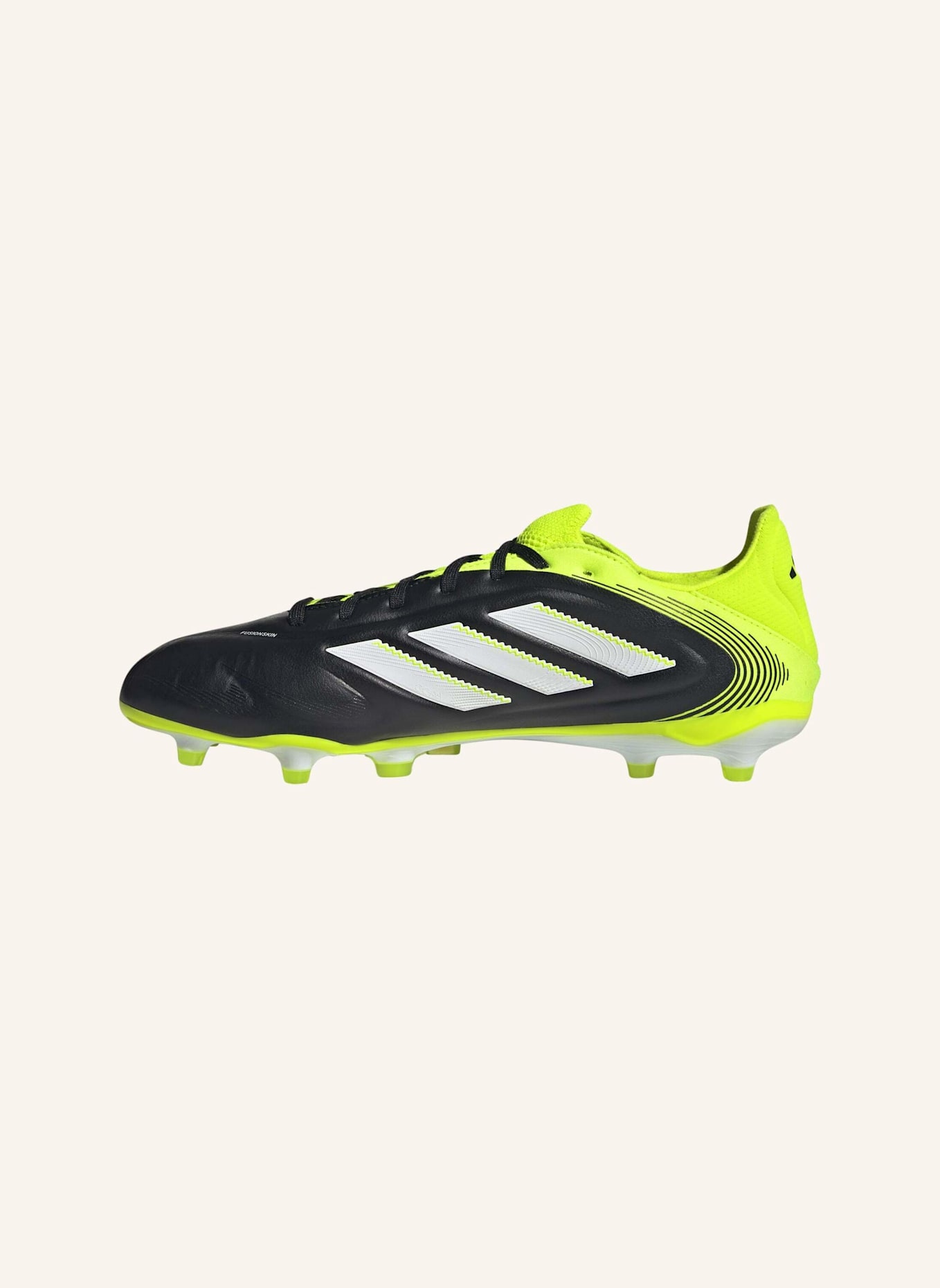 adidas COPA PURE 3 PRO FESTE BÖDEN FUSSBALLSCHUHE: SCHWARZ/ WEISS/ GELB
