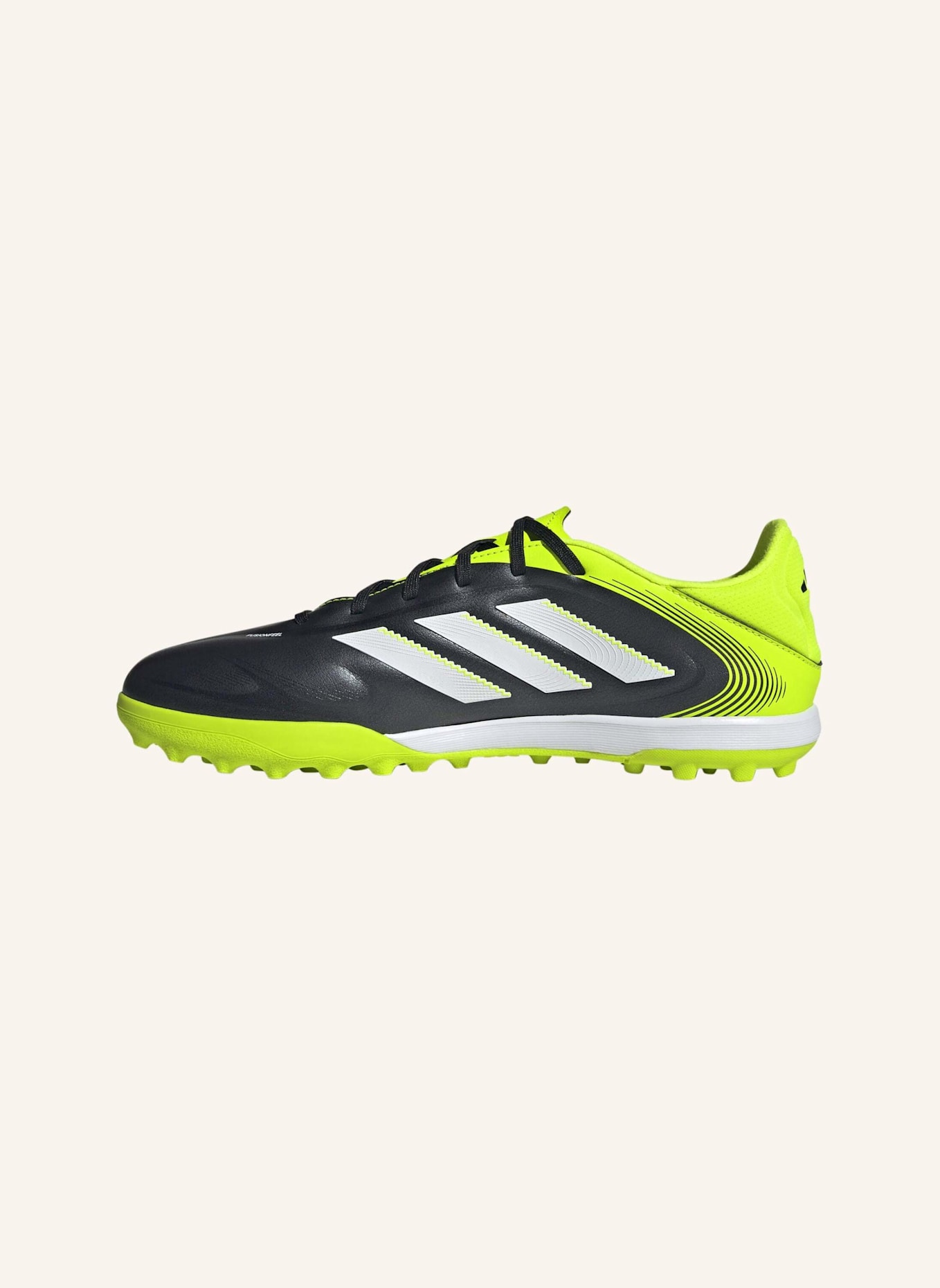 adidas COPA PURE 3 LEAGUE KUNSTRASEN FUSSBALLSCHUHE: SCHWARZ/ WEISS/ GELB