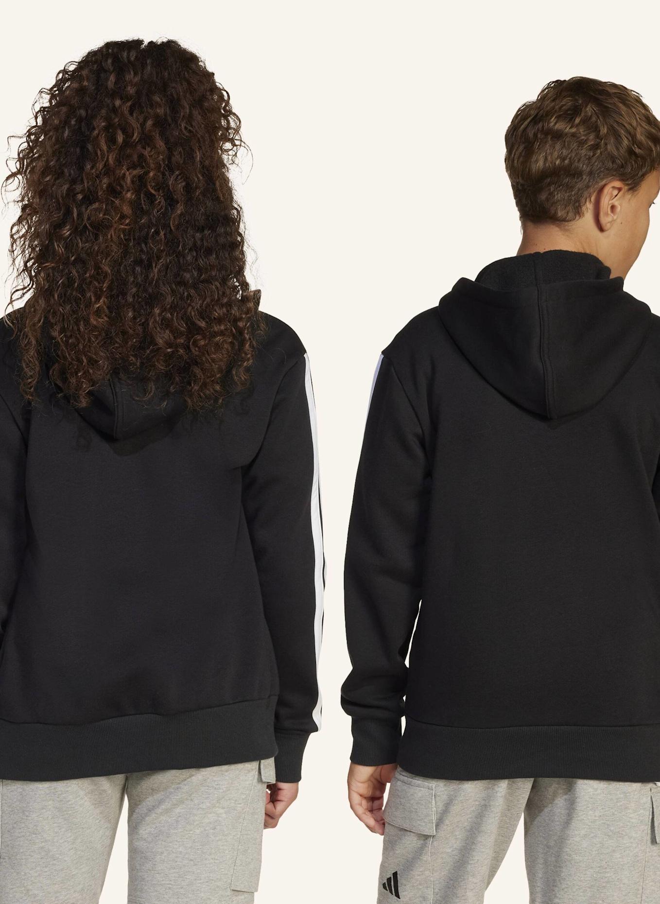 adidas Sweatjacke ESSENTIALS FULL ZIP: SCHWARZ/ WEISS