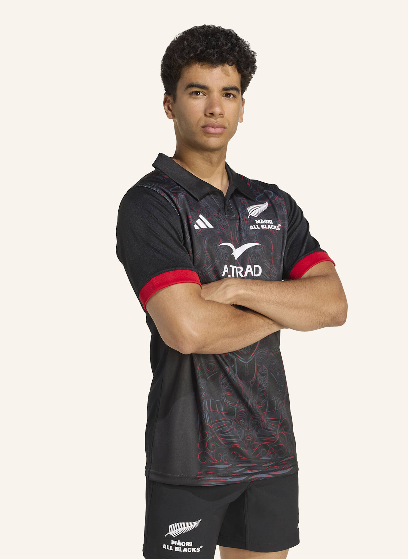 adidas HEIMTRIKOT DER MĀORI ALL BLACKS: SCHWARZ