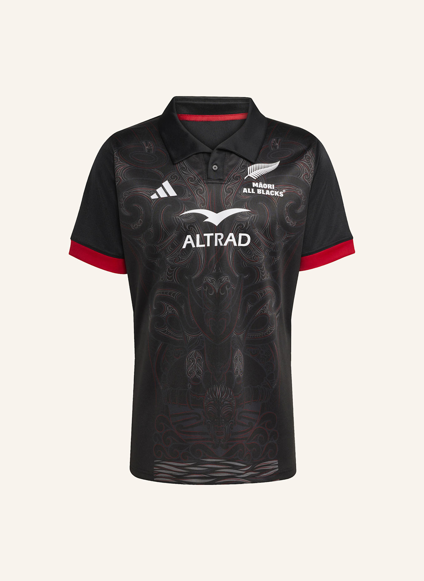 adidas HEIMTRIKOT DER MĀORI ALL BLACKS: SCHWARZ