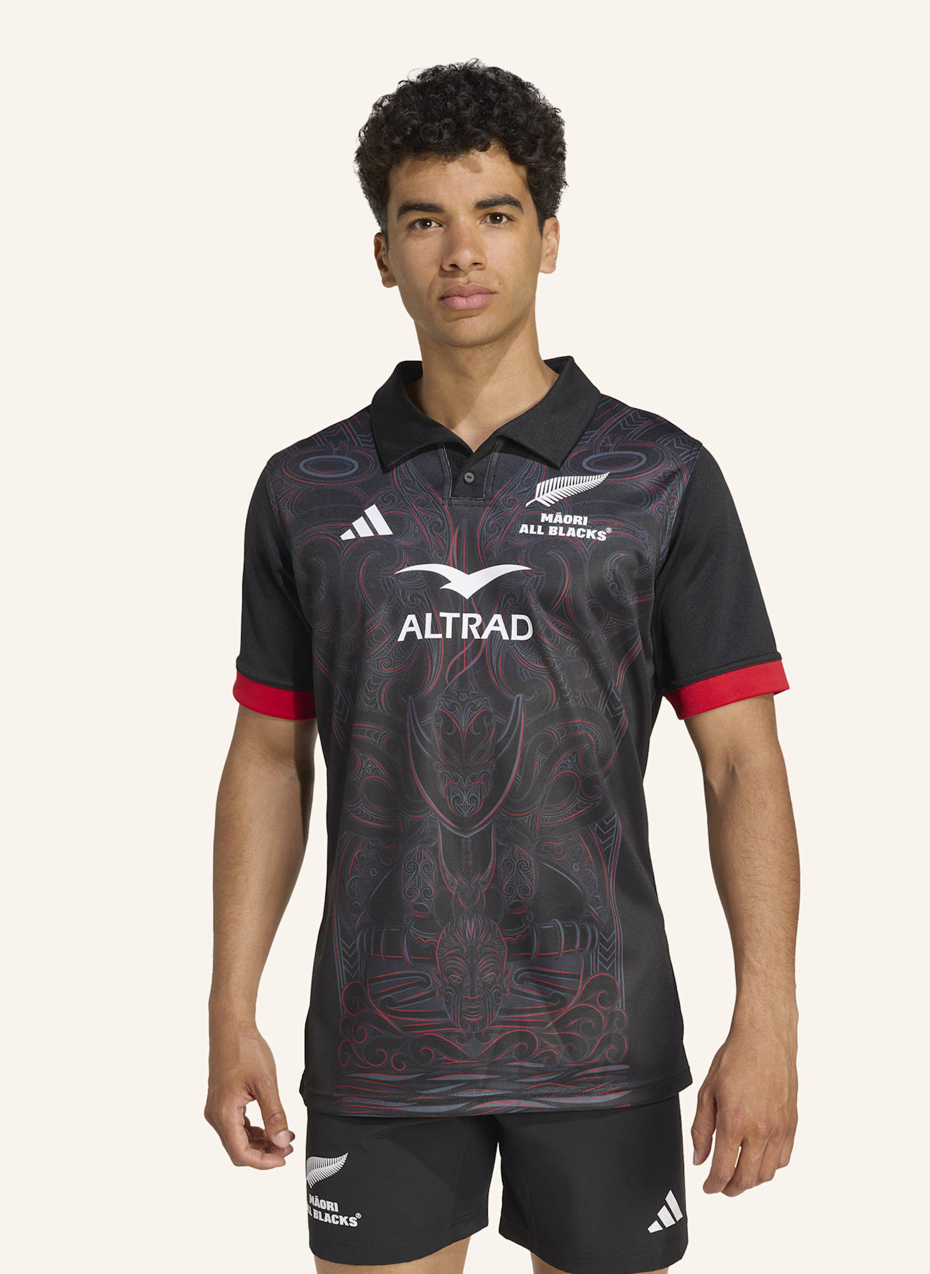 adidas HEIMTRIKOT DER MĀORI ALL BLACKS: SCHWARZ