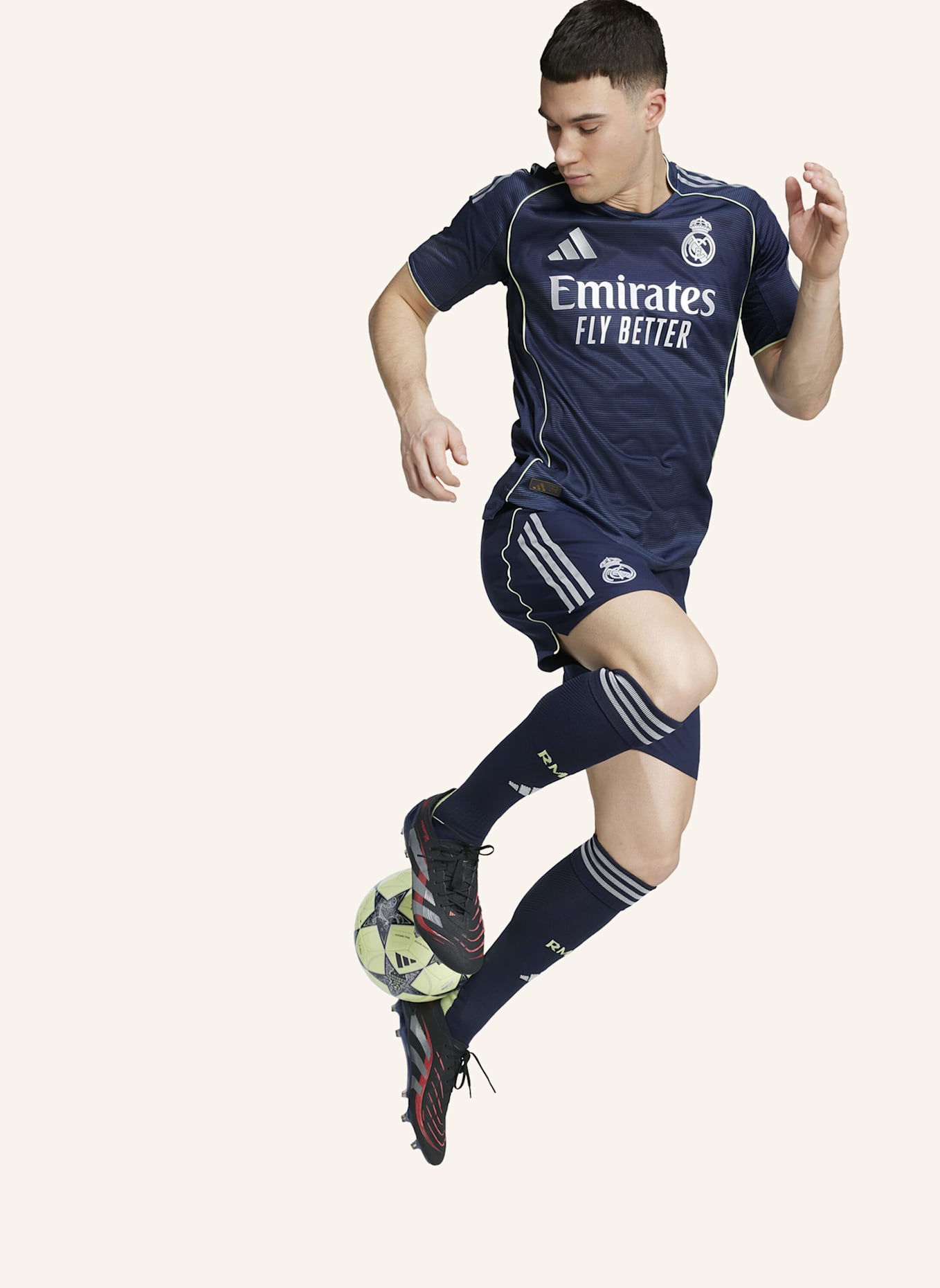 adidas REAL MADRID 25/26 AUSWÄRTSTRIKOT AUTHENTIC: BLAU