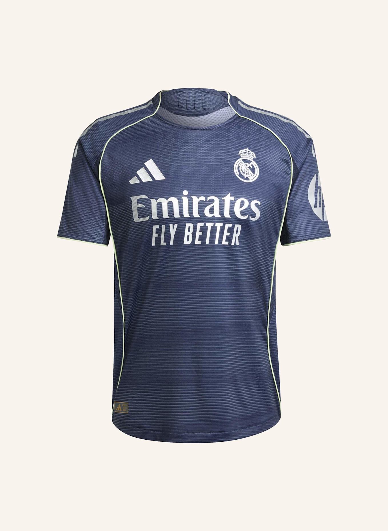 adidas REAL MADRID 25/26 AUSWÄRTSTRIKOT AUTHENTIC: BLAU