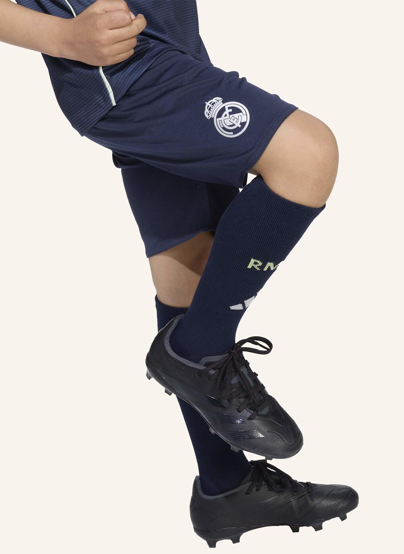 adidas REAL MADRID 25/26 AWAY KIDS MINI KIT: BLAU