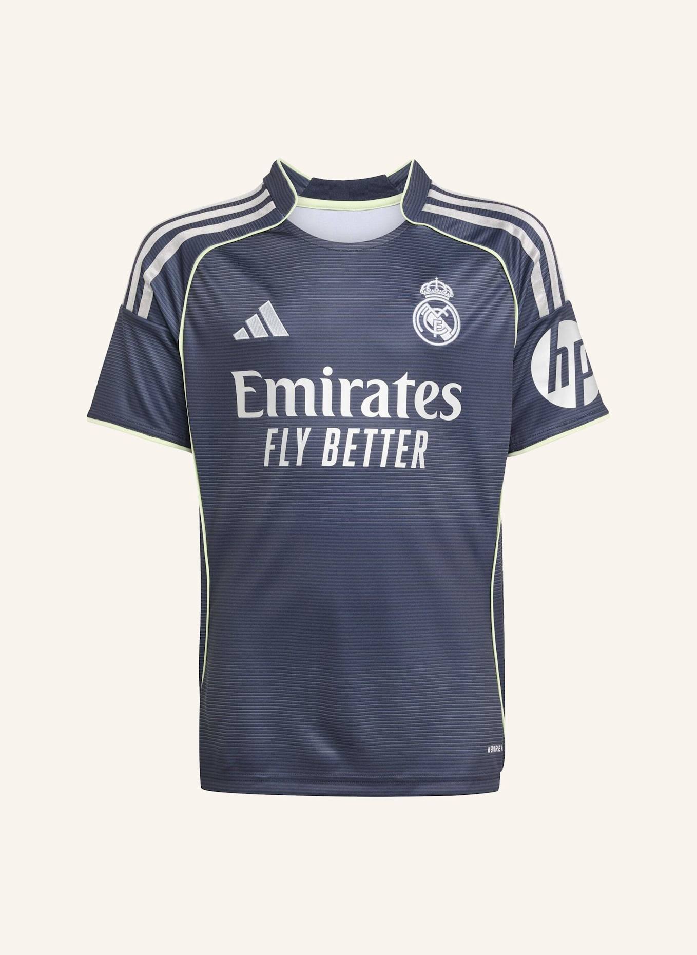adidas REAL MADRID 25/26 KIDS AUSWÄRTSTRIKOT: BLAU