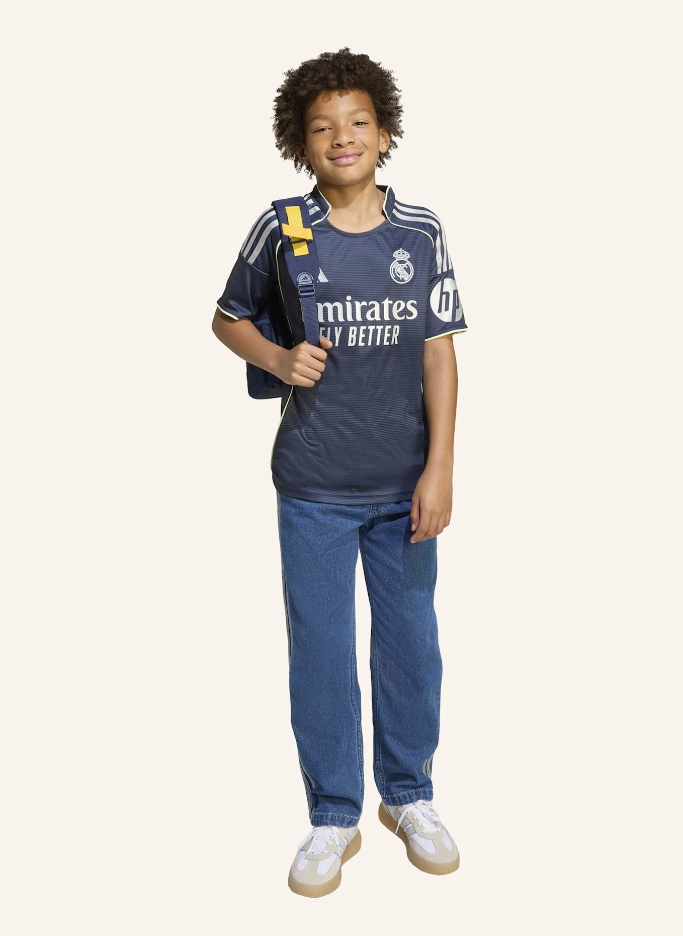 adidas REAL MADRID 25/26 KIDS AUSWÄRTSTRIKOT: BLAU