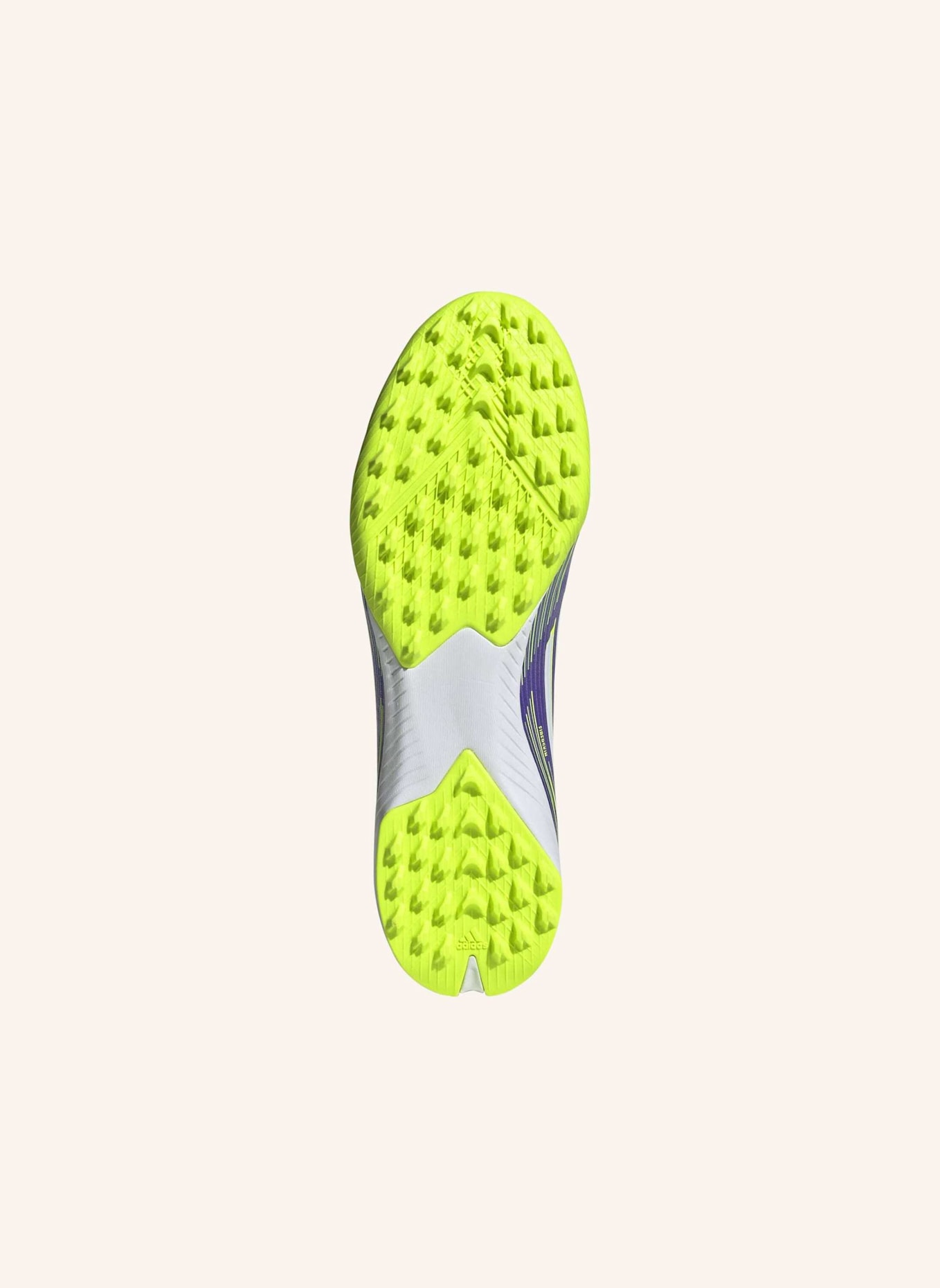 adidas F50 LEAGUE FUSSBALLSCHUH FÜR KUNSTRASEN: LILA/ WEISS/ GELB