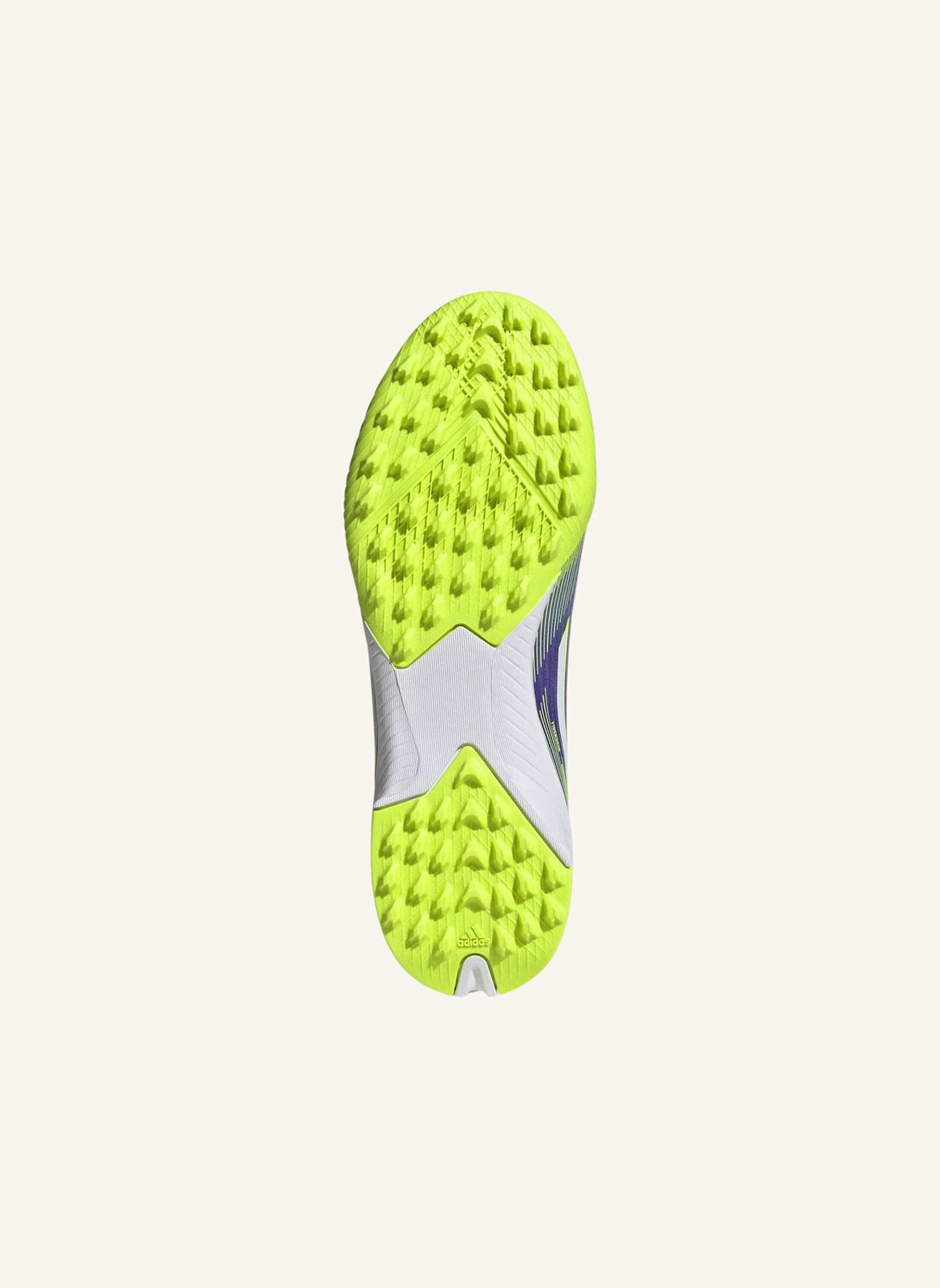 adidas F50 LEAGUE KIDS TF FUSSBALLSCHUH: LILA/ WEISS/ GELB