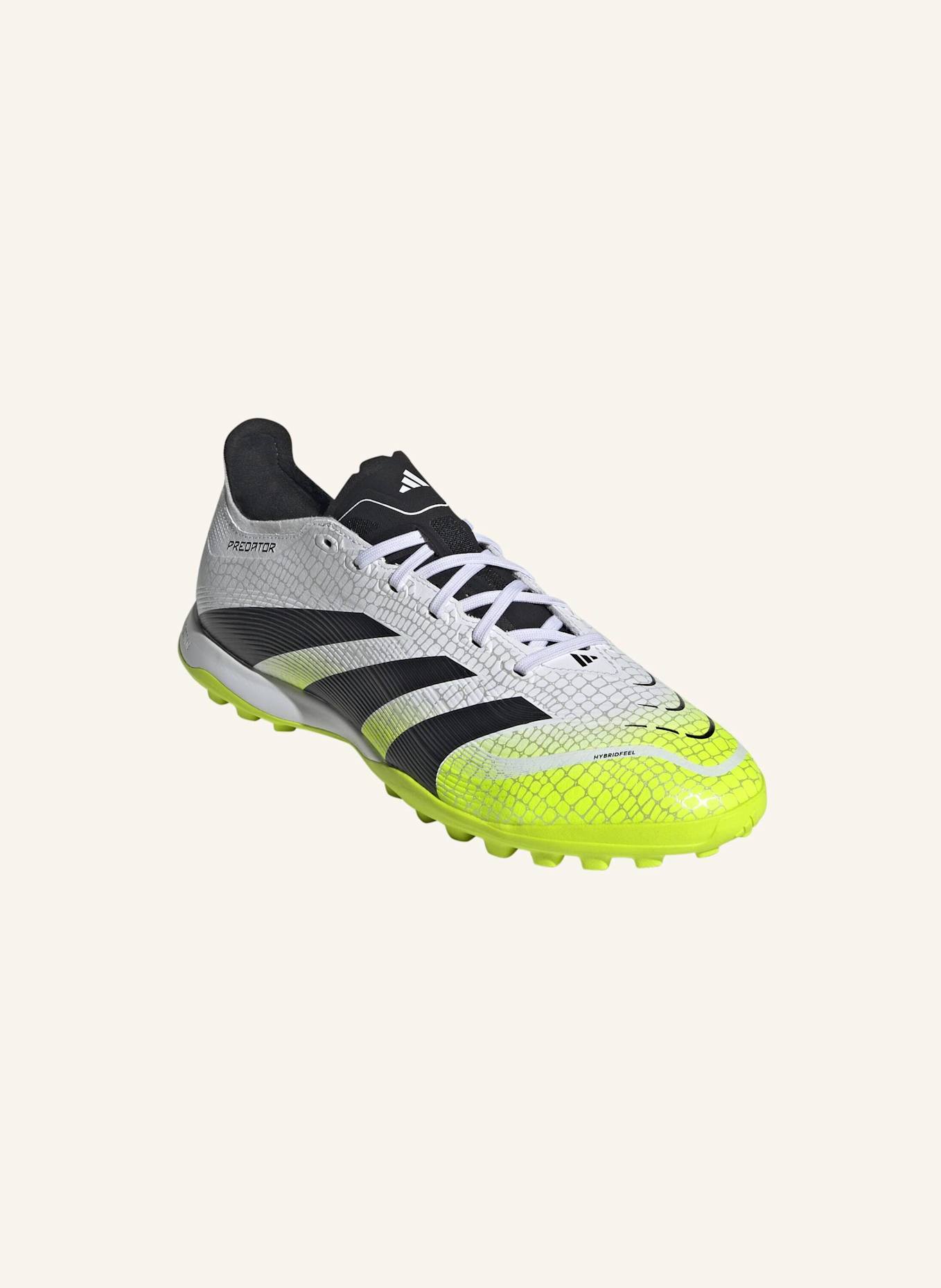 adidas PREDATOR LEAGUE KUNSTRASEN FUSSBALLSCHUH: WEISS/ SCHWARZ/ GELB