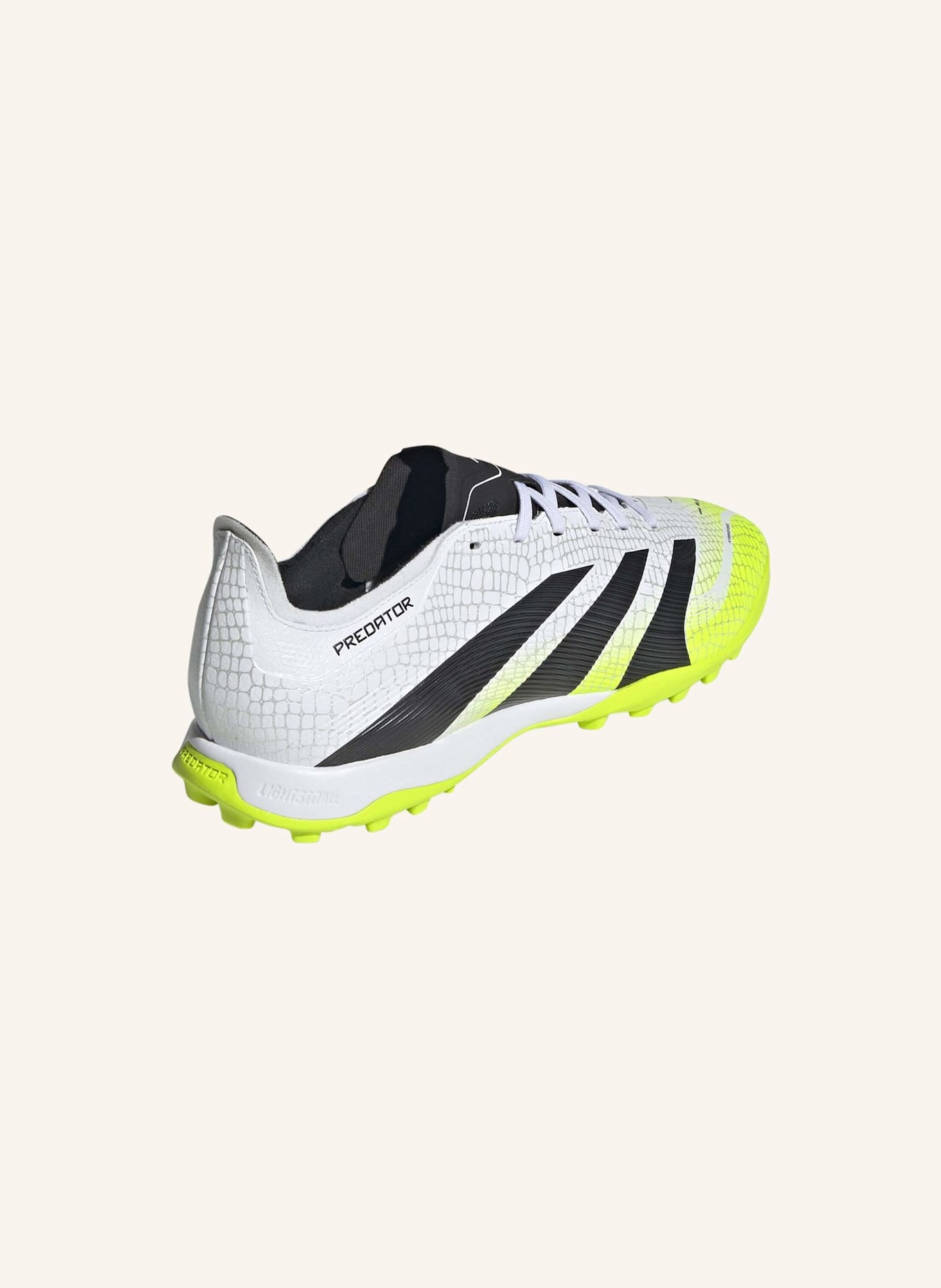 adidas PREDATOR LEAGUE KUNSTRASEN FUSSBALLSCHUH: WEISS/ SCHWARZ/ GELB