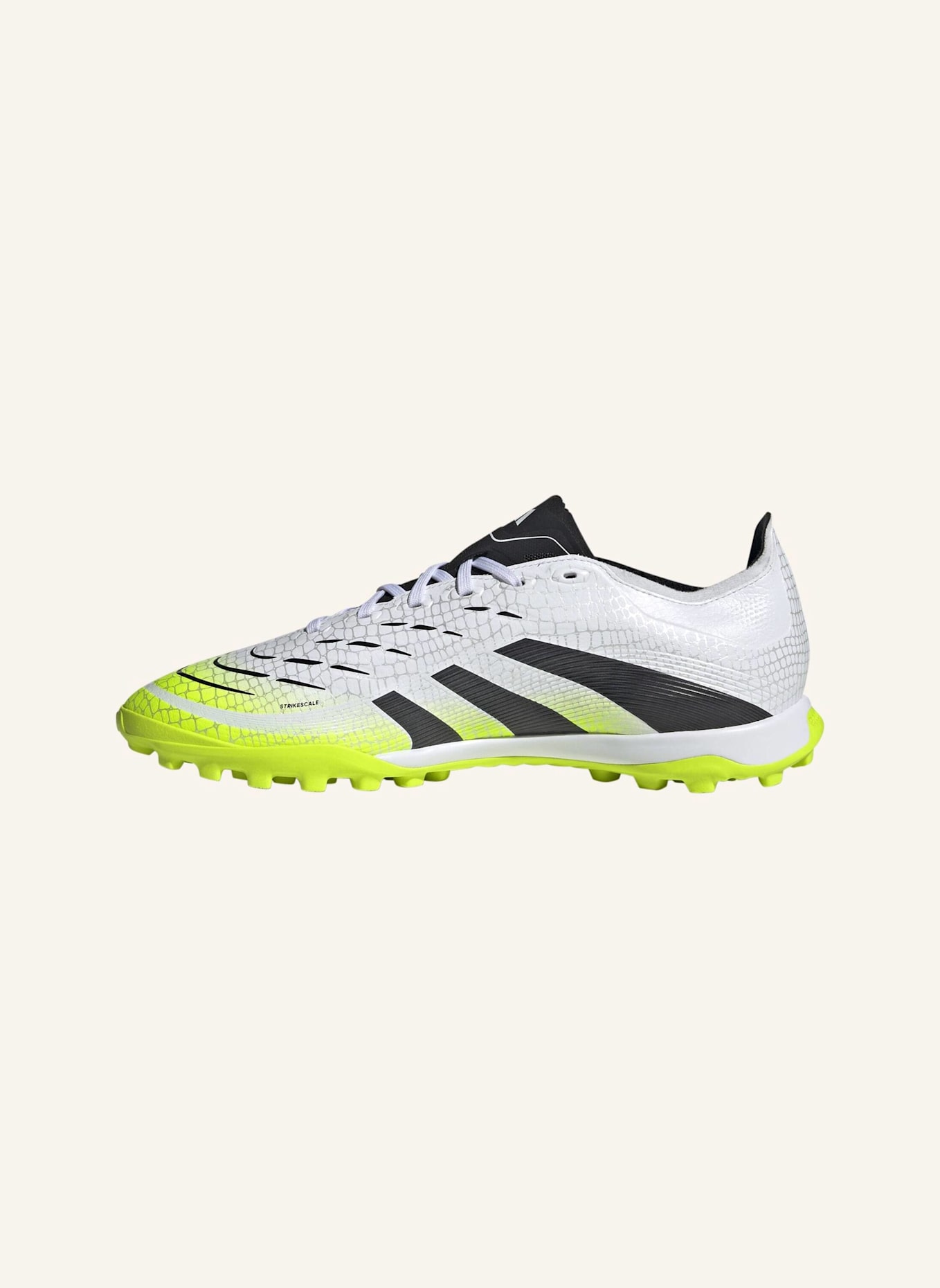 adidas PREDATOR LEAGUE KUNSTRASEN FUSSBALLSCHUH: WEISS/ SCHWARZ/ GELB