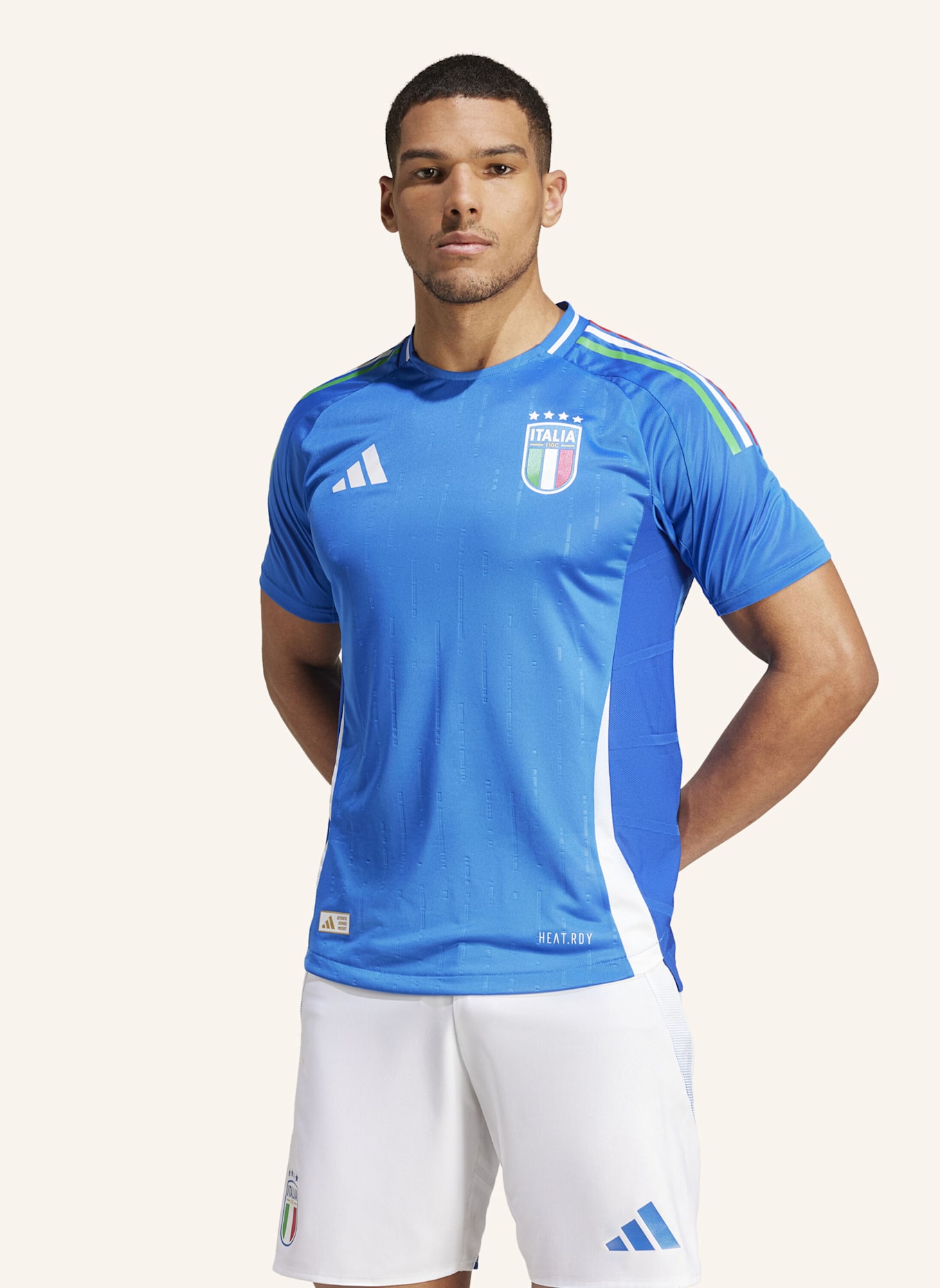 adidas ITALIEN 2024 HEIMTRIKOT AUTHENTIC: BLAU