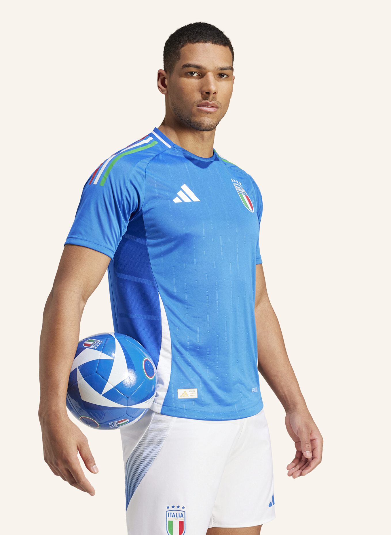 adidas ITALIEN 2024 HEIMTRIKOT AUTHENTIC: BLAU