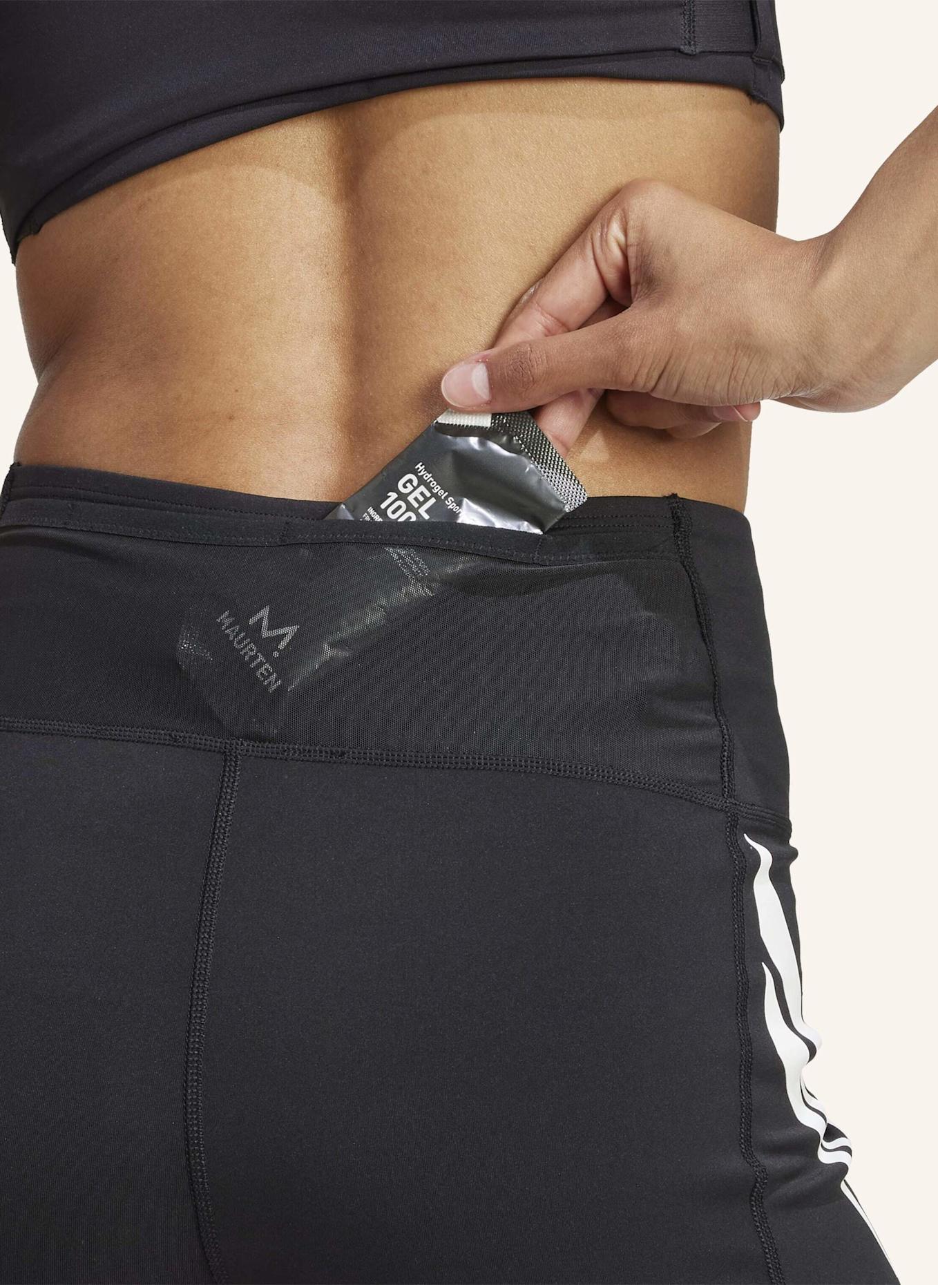 adidas ADIZERO ARCHIVE RUNNING KURZE LAUFLEGGINGS: SCHWARZ