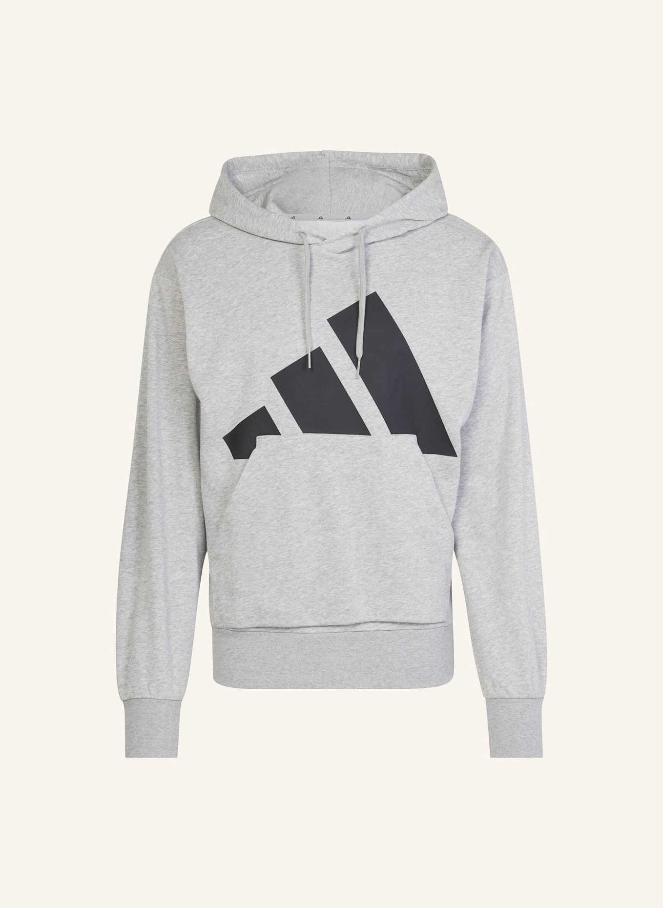 adidas ESSENTIALS BIG LOGO FRENCH TERRY HOODIE: SCHWARZ