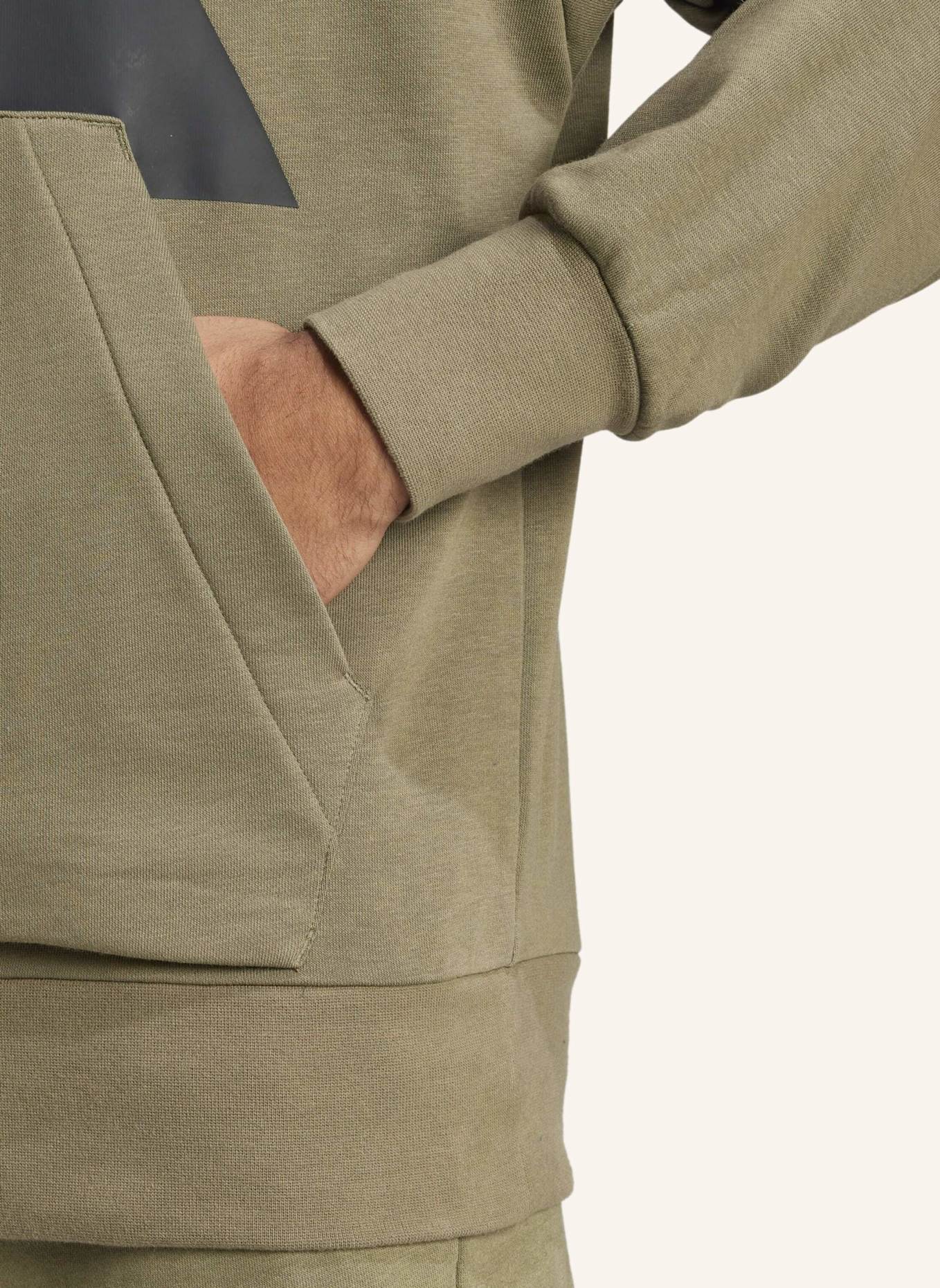 adidas ESSENTIALS BIG LOGO FRENCH TERRY HOODIE: SCHWARZ