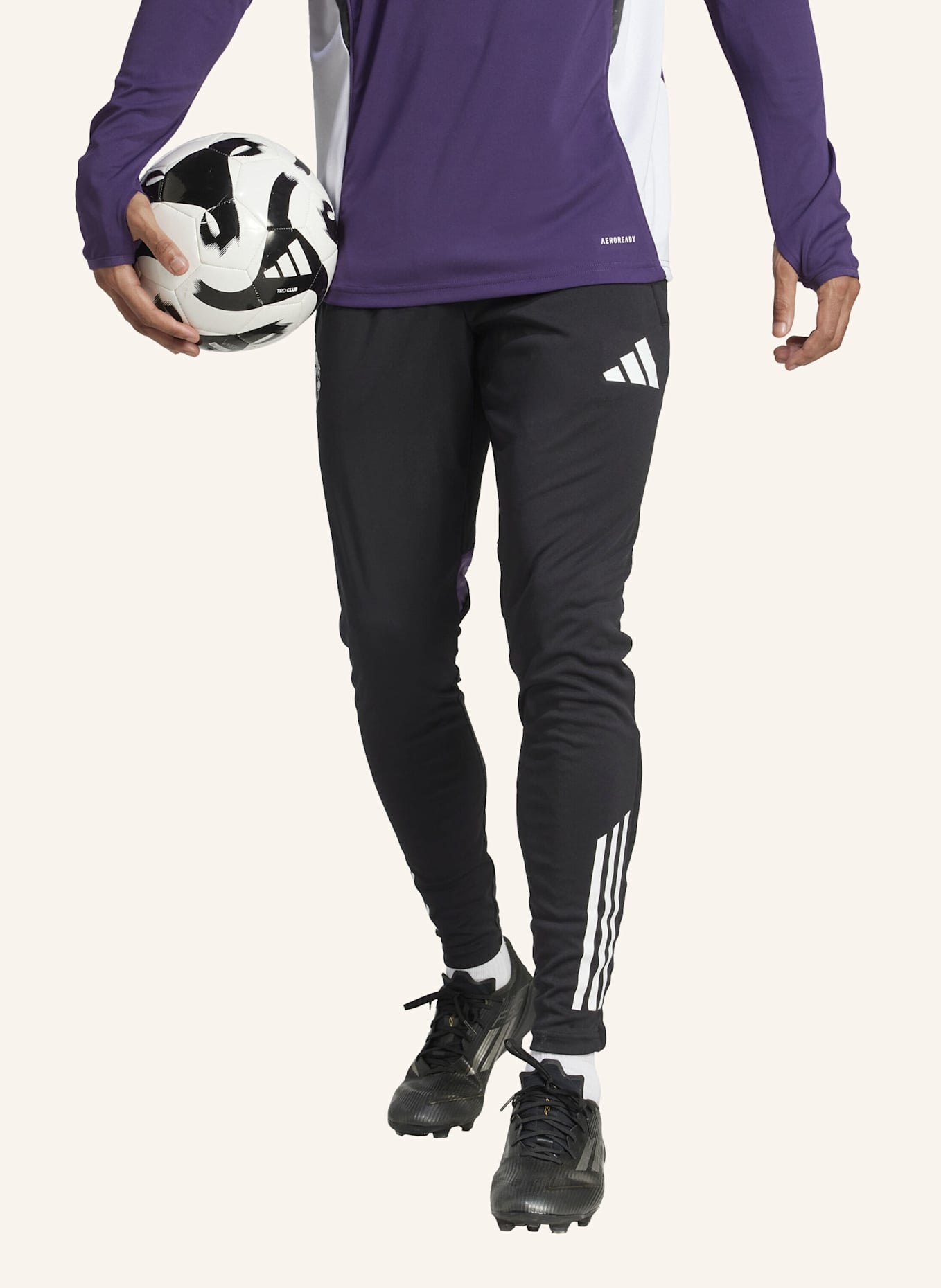 adidas MANCHESTER UNITED TIRO 25 COMPETITION TRAININGSHOSE: SCHWARZ/ LILA