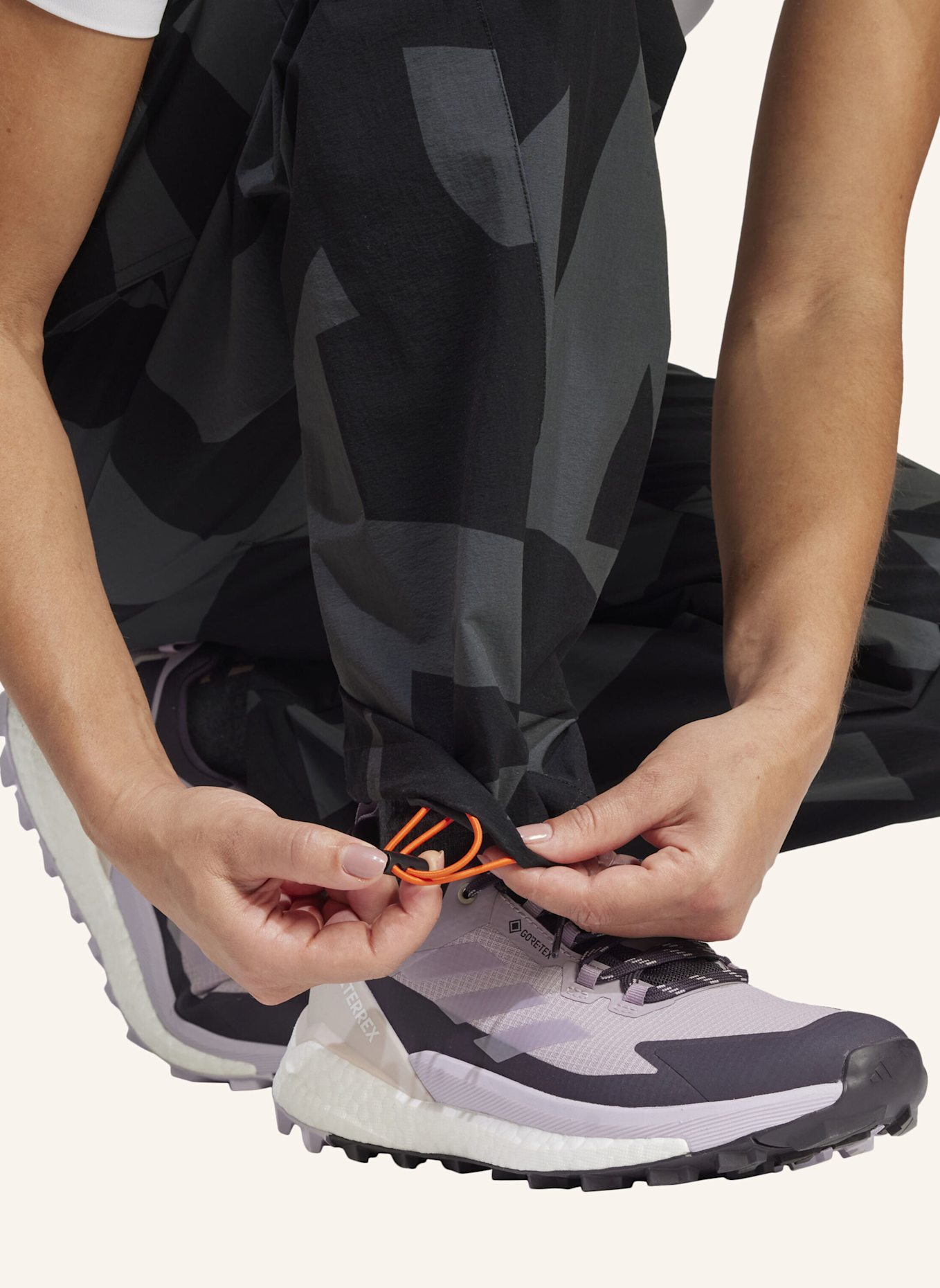 adidas TERREX Trekkinghose TERREX XPLORIC PRINTED: SCHWARZ/ GRAU