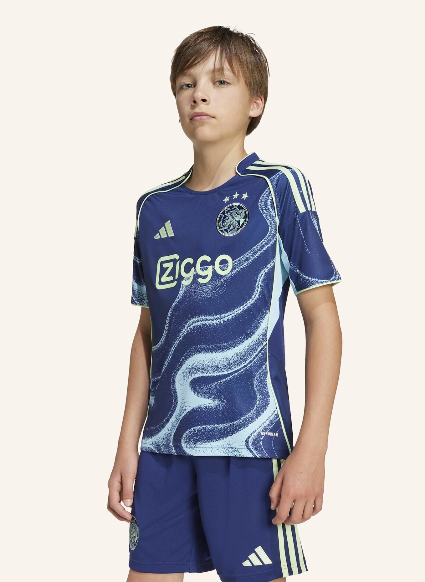 adidas AJAX AMSTERDAM 25/26 AUSWÄRTSTRIKOT: BLAU