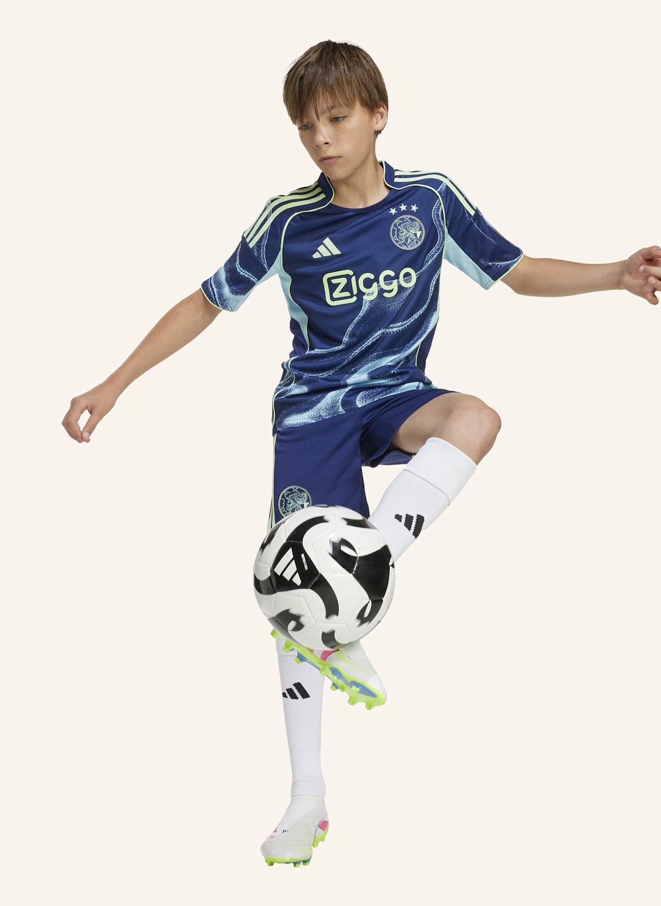 adidas AJAX AMSTERDAM 25/26 AUSWÄRTSTRIKOT: BLAU
