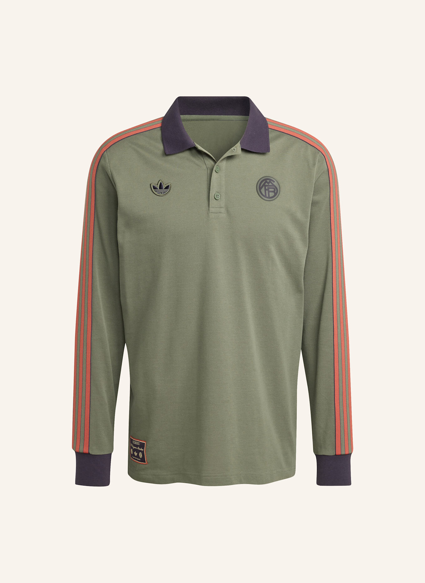 adidas Originals FC BAYERN MÜNCHEN TERRACE ICONS LANGÄRMELIGES POLOSHIRT: GRÜN