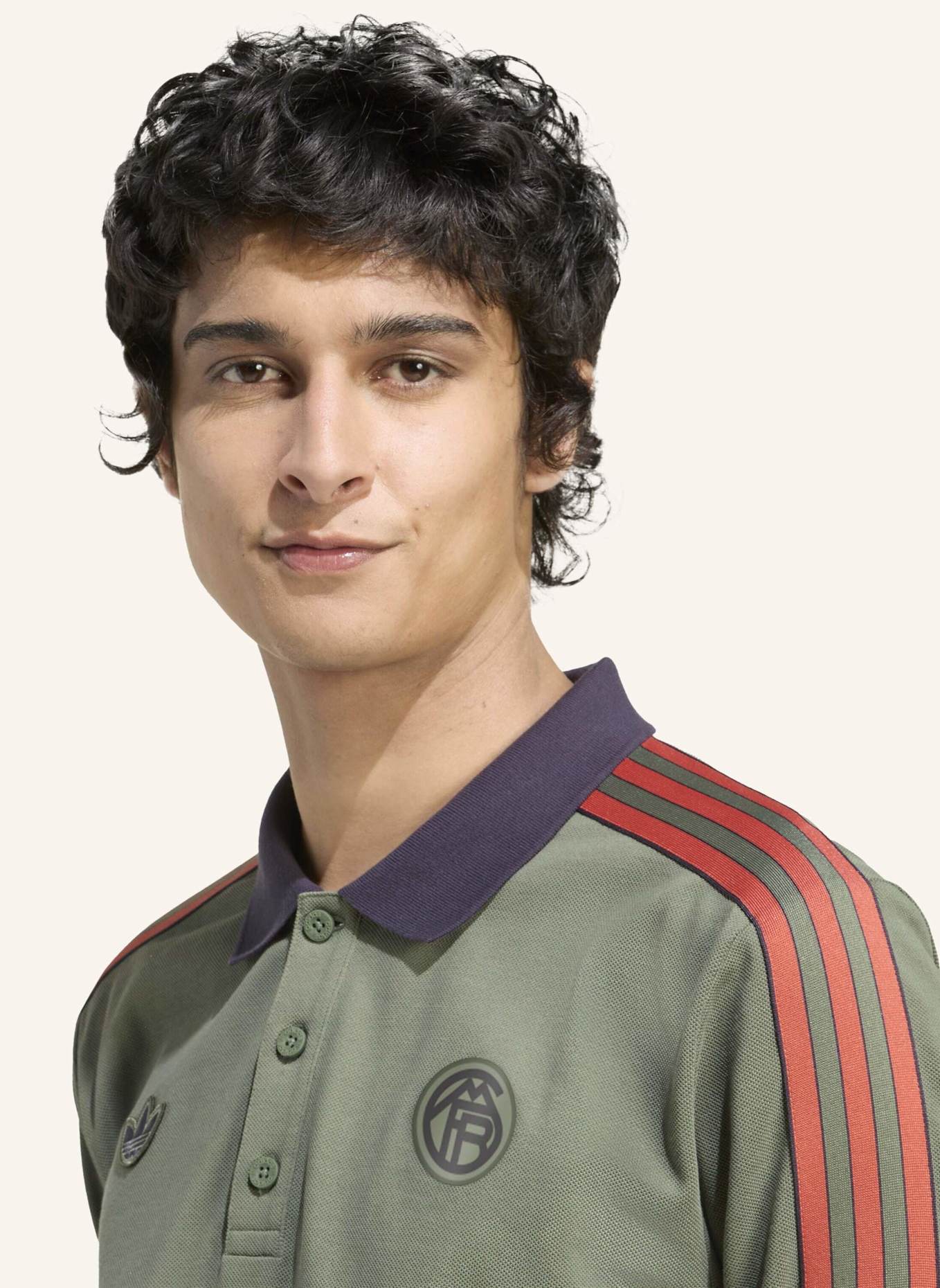 adidas Originals FC BAYERN MÜNCHEN TERRACE ICONS LANGÄRMELIGES POLOSHIRT: GRÜN