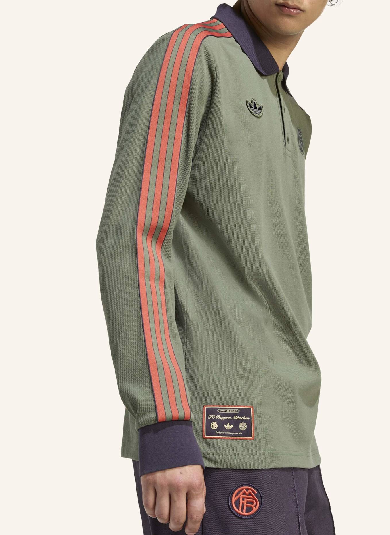 adidas Originals FC BAYERN MÜNCHEN TERRACE ICONS LANGÄRMELIGES POLOSHIRT: GRÜN