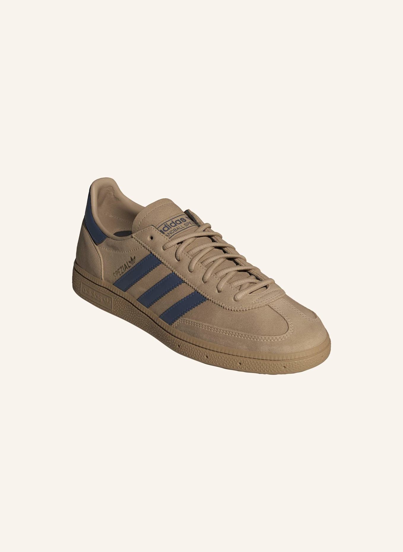 adidas Originals HANDBALL SPEZIAL SCHUH: BEIGE/ BLAU/ GOLD