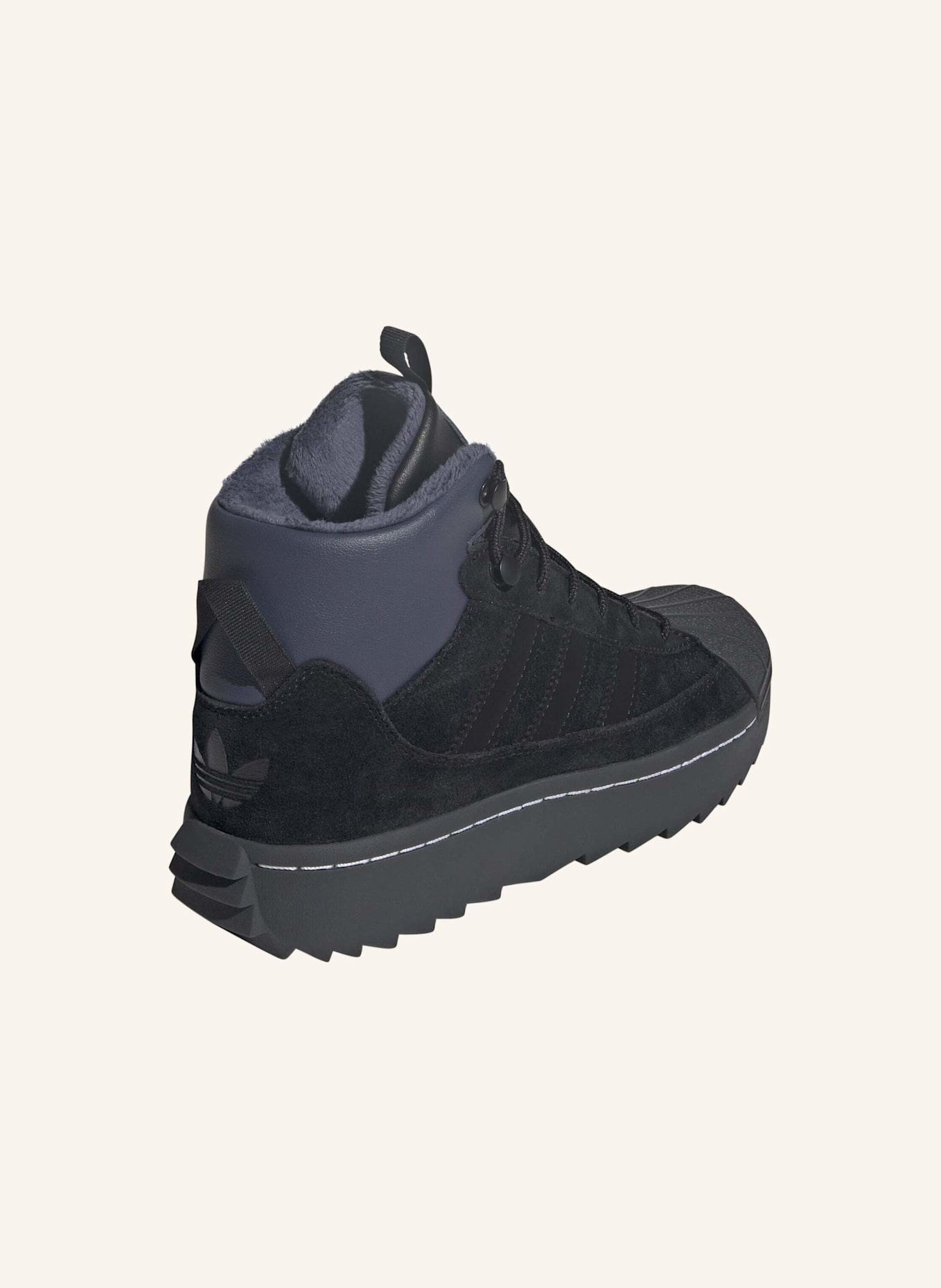 adidas Originals SUPERSTAR WINTERIZED TREK SCHUH: SCHWARZ/ GRAU