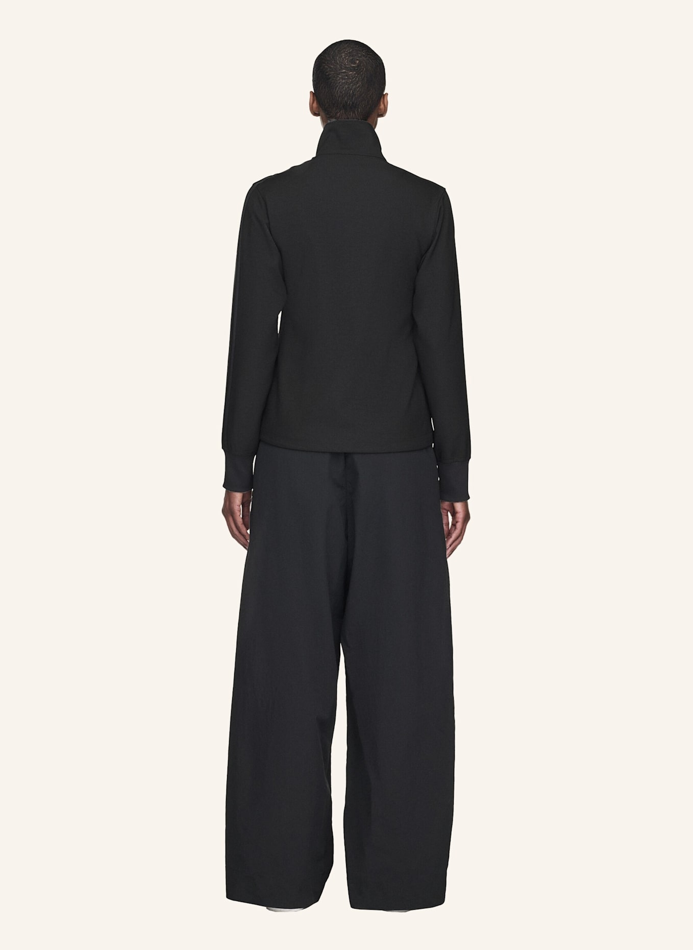 Y-3 Y-3 3-STREIFEN TRACK TOP: SCHWARZ