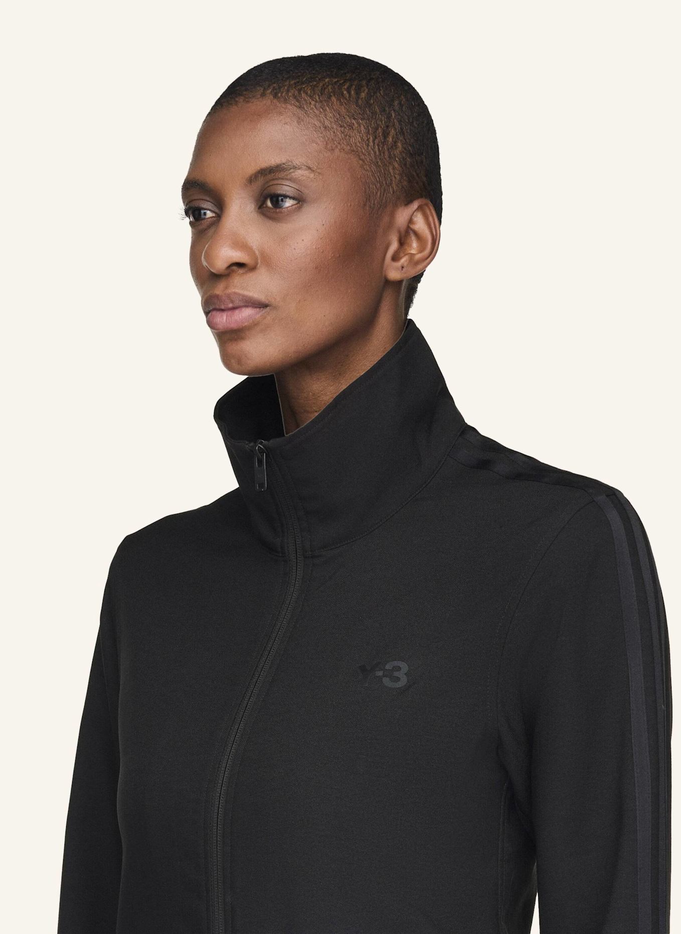 Y-3 Y-3 3-STREIFEN TRACK TOP: SCHWARZ