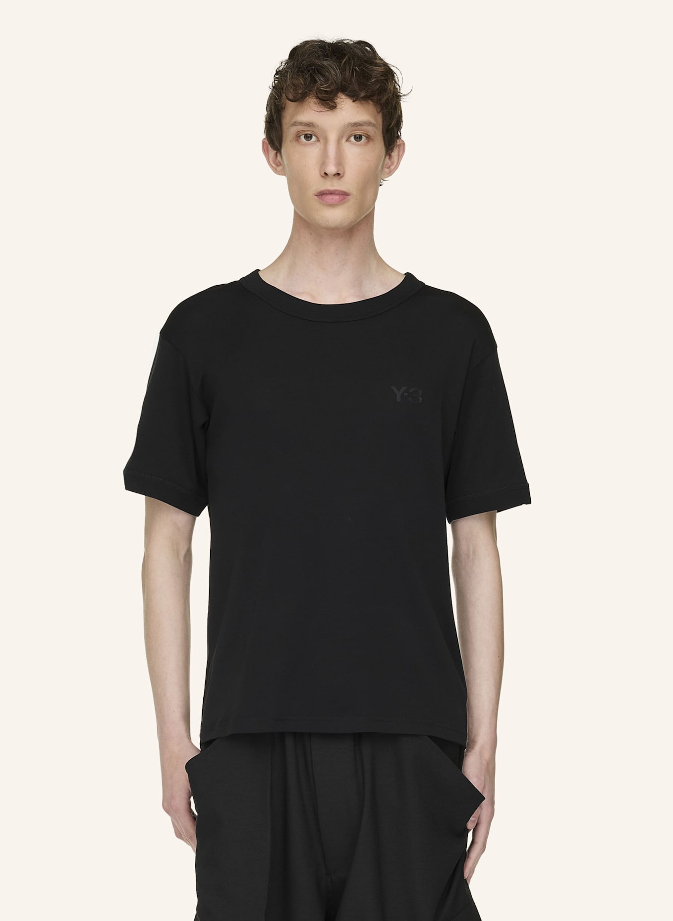 Y-3 Y-3 SLIM T-SHIRT: SCHWARZ