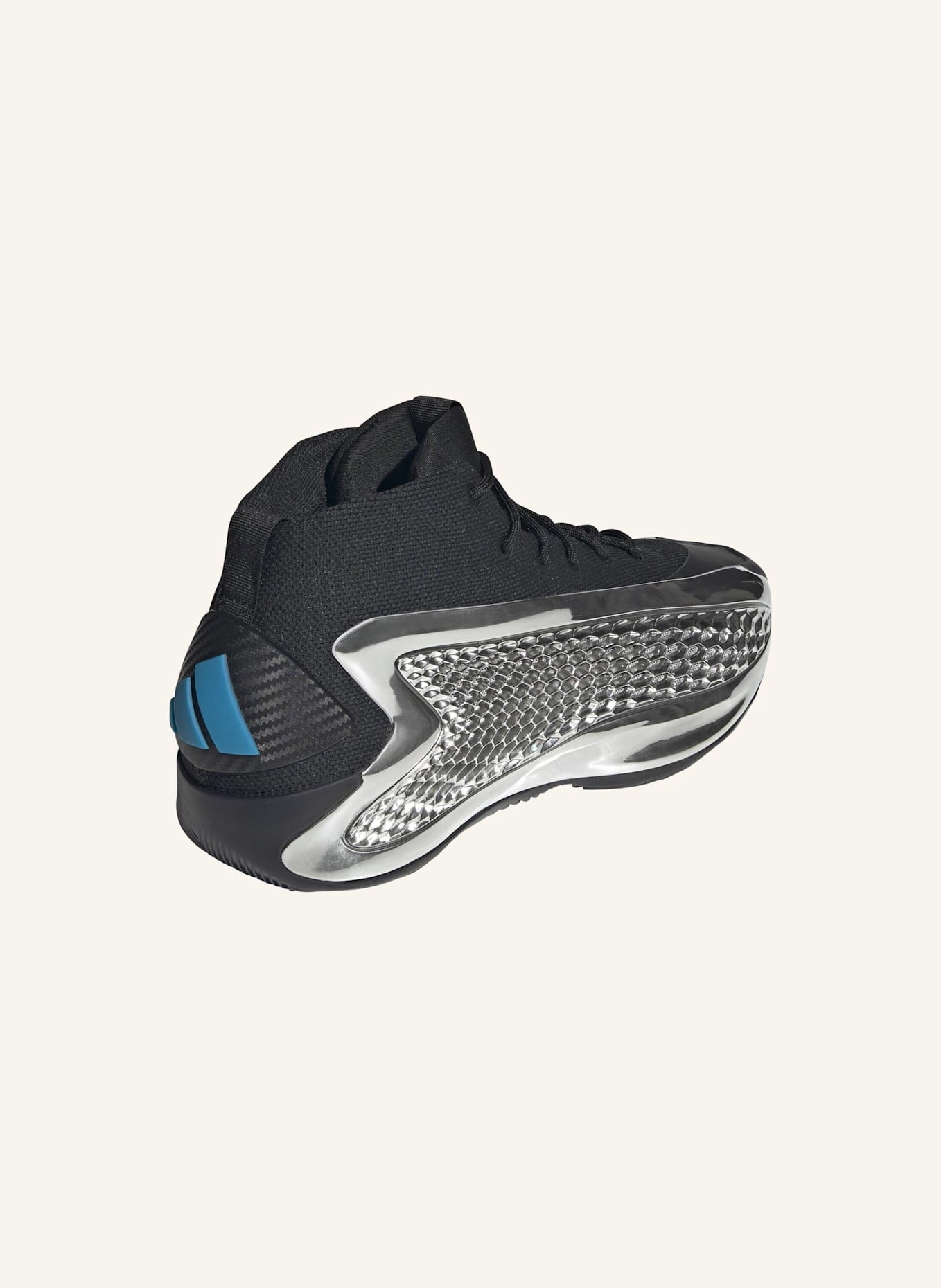 adidas ANTHONY EDWARDS 1 LOW BASKETBALLSCHUH: SCHWARZ/ SILBER