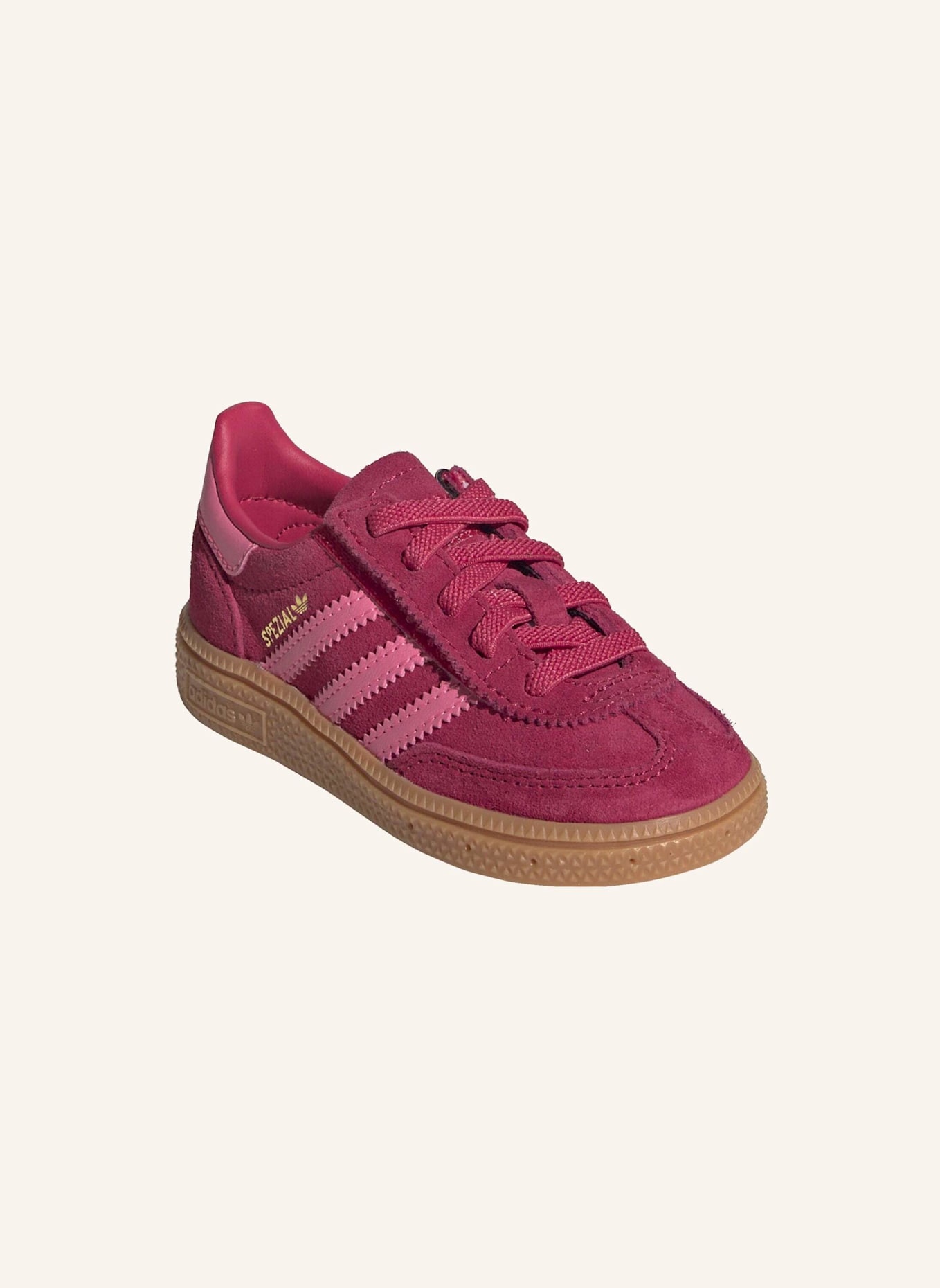 adidas Originals HANDBALL SPEZIAL COMFORT CLOSURE ELASTIC LACE KIDS SCHUH: BEIGE