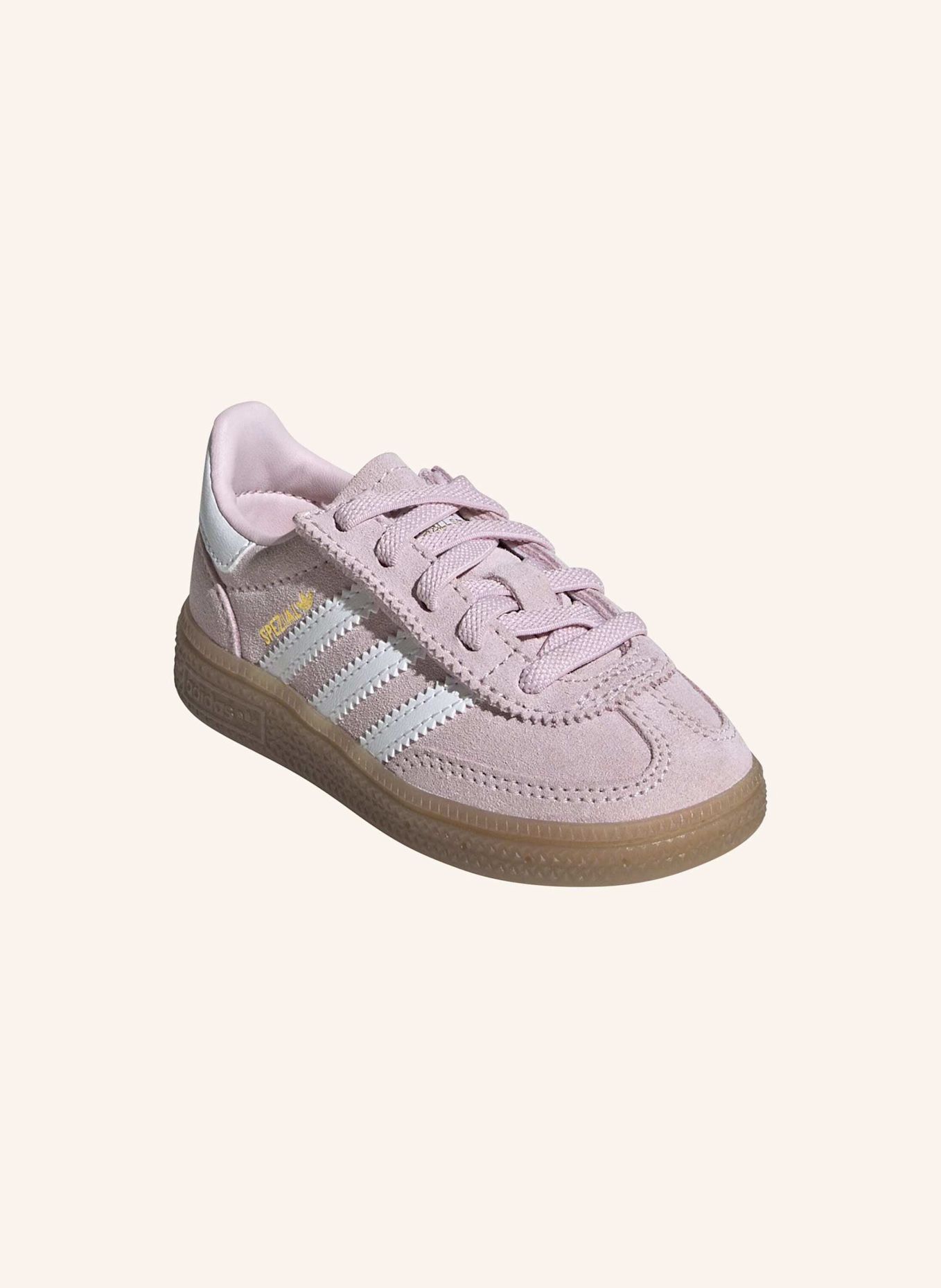 adidas Originals HANDBALL SPEZIAL COMFORT CLOSURE ELASTIC LACE KIDS SCHUH: WEISS/ BEIGE