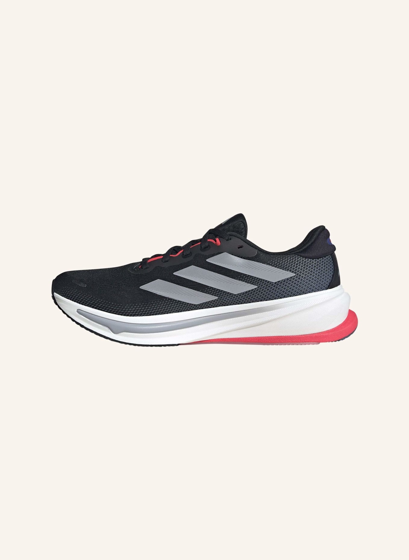 adidas Laufschuhe SUPERNOVA RISE: SCHWARZ/ GRAU/ ROT