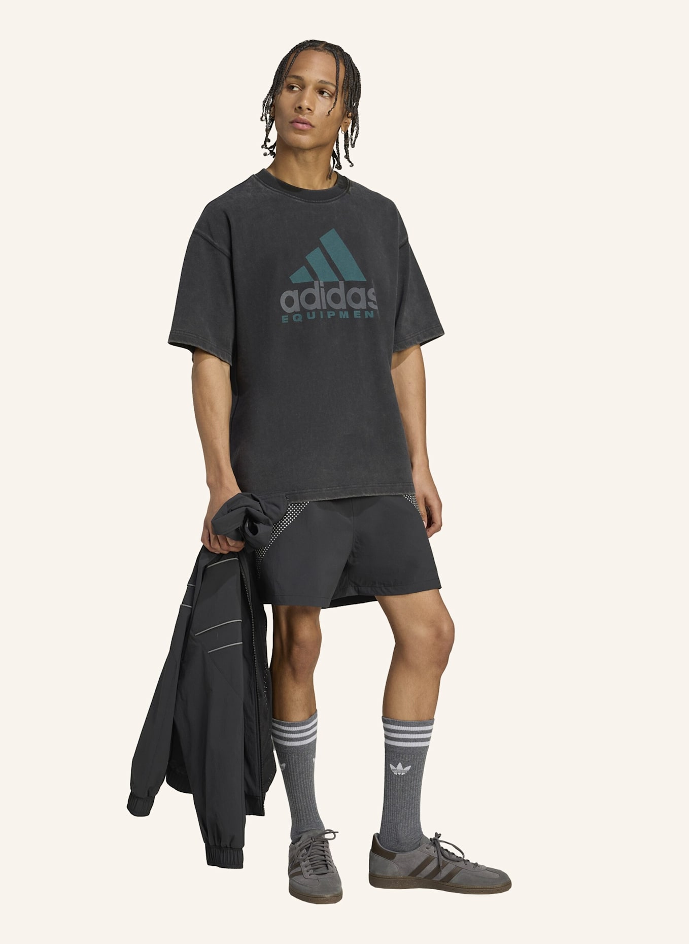 adidas Originals ADIDAS EQUIPMENT T-SHIRT: SCHWARZ