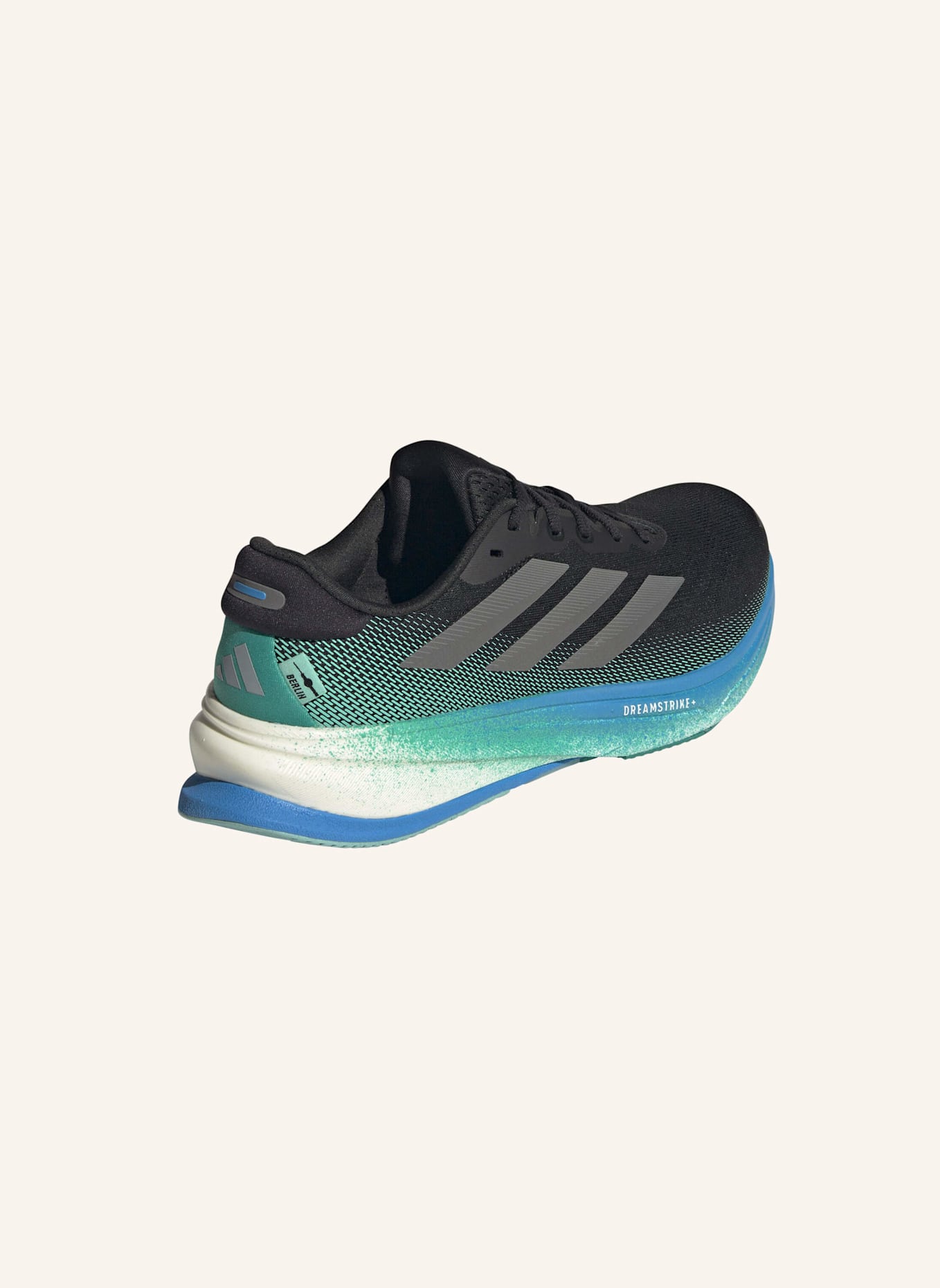 adidas Laufschuhe SUPERNOVA RISE: SCHWARZ/ GRAU/ GRÜN